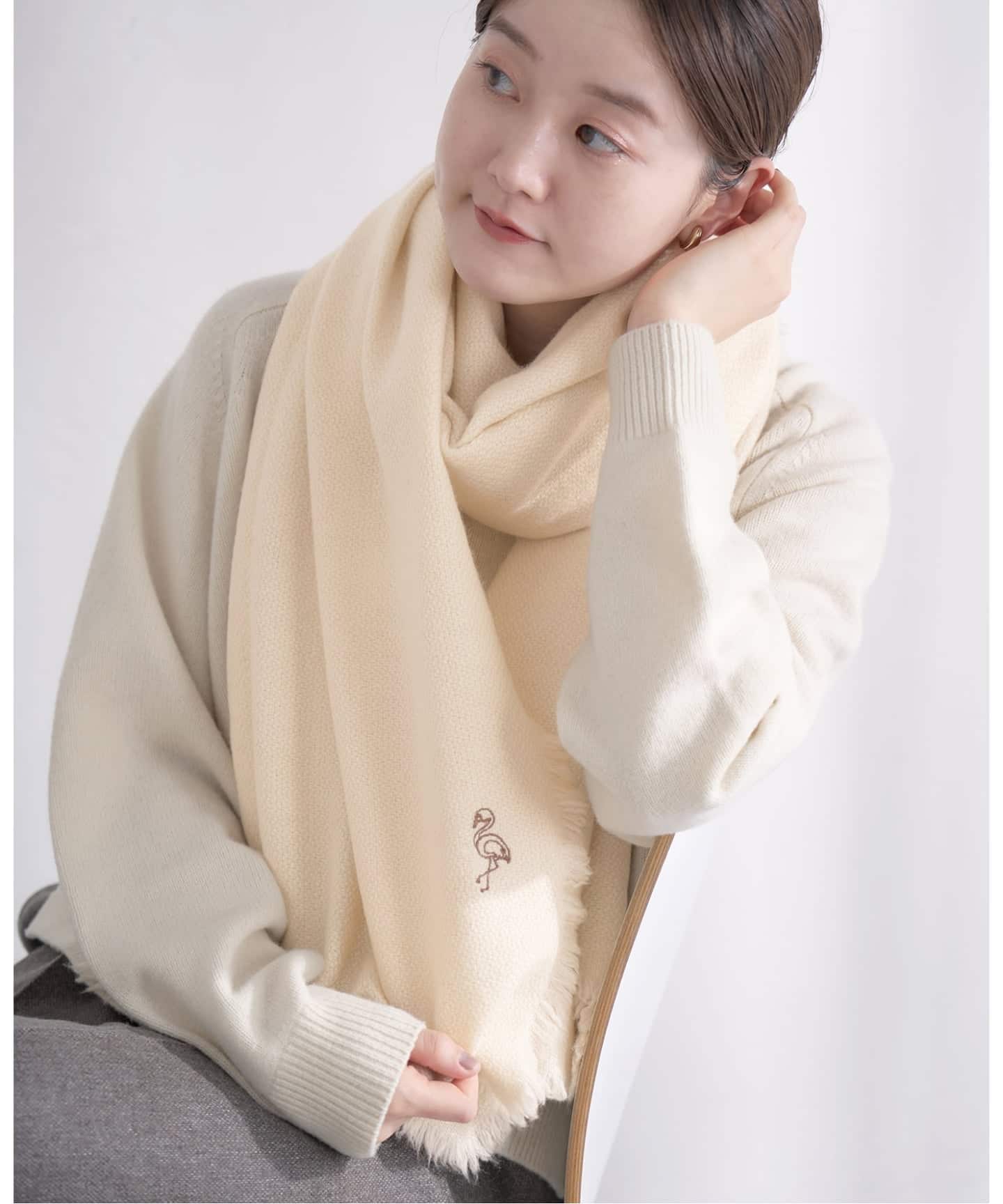 NIMNIMDUAI/ニムニムデュアイ PASHMINA EMNROIDERY STOLE ストール 276