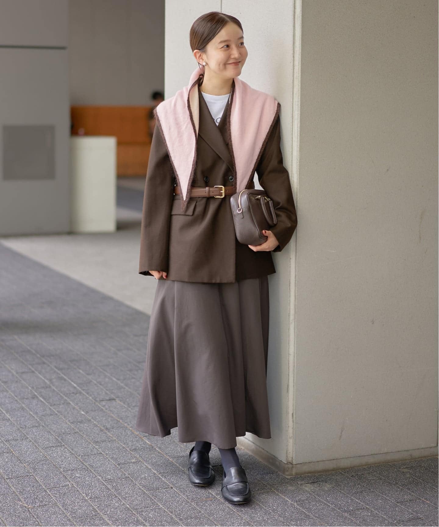 【美品】IENA ニットスカーフ　ASAUCE MELER ASAUCE MELER/アソースメレ トライアングルスカーフ AM25FSC266