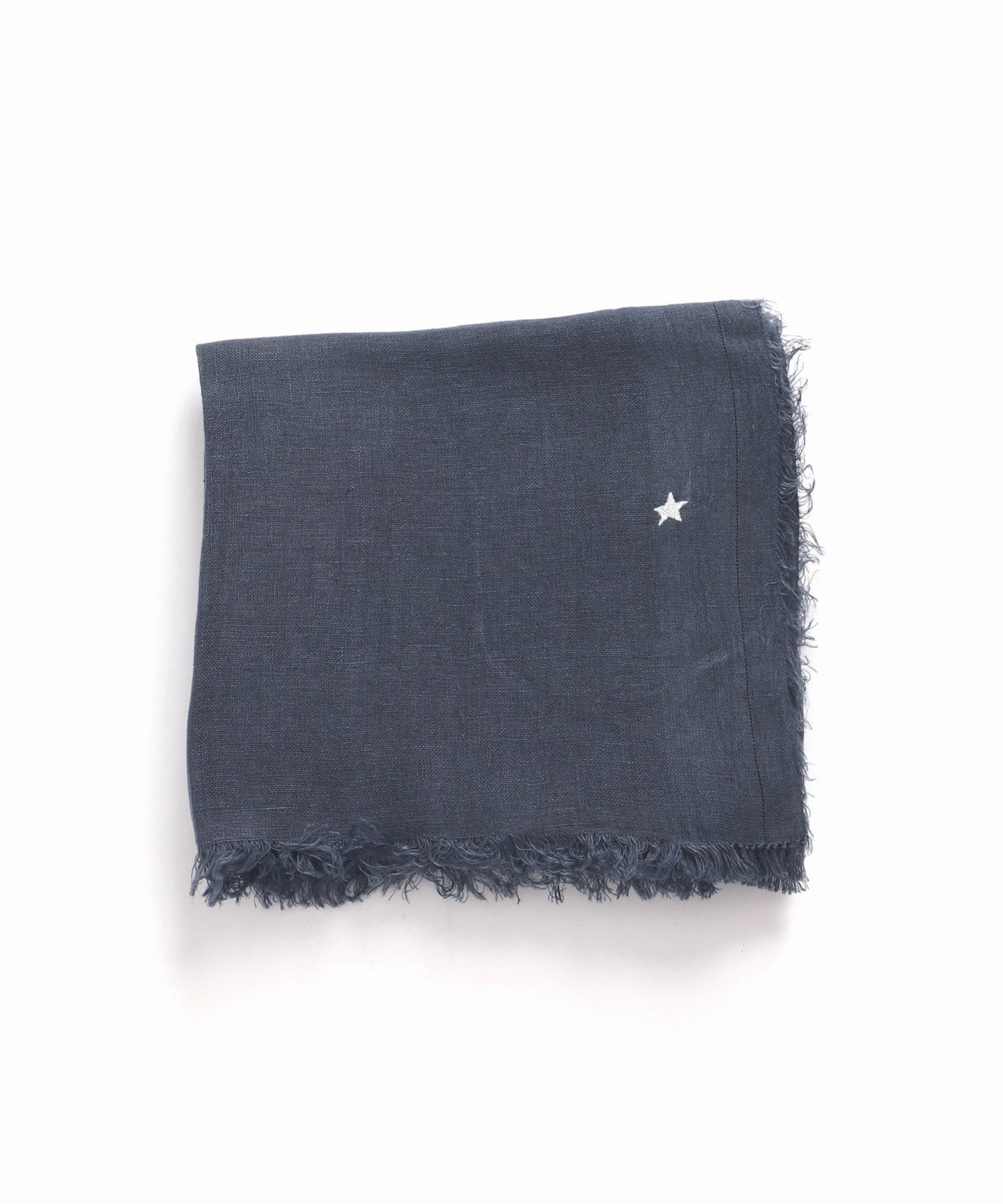 26ss 新品NIMNIMDUAI ニムニムデュアイ リネン ストール ネイビー NIMNIMDUAI/ニムニムデュアイ LINEN GAUZE リネンストール（ストール