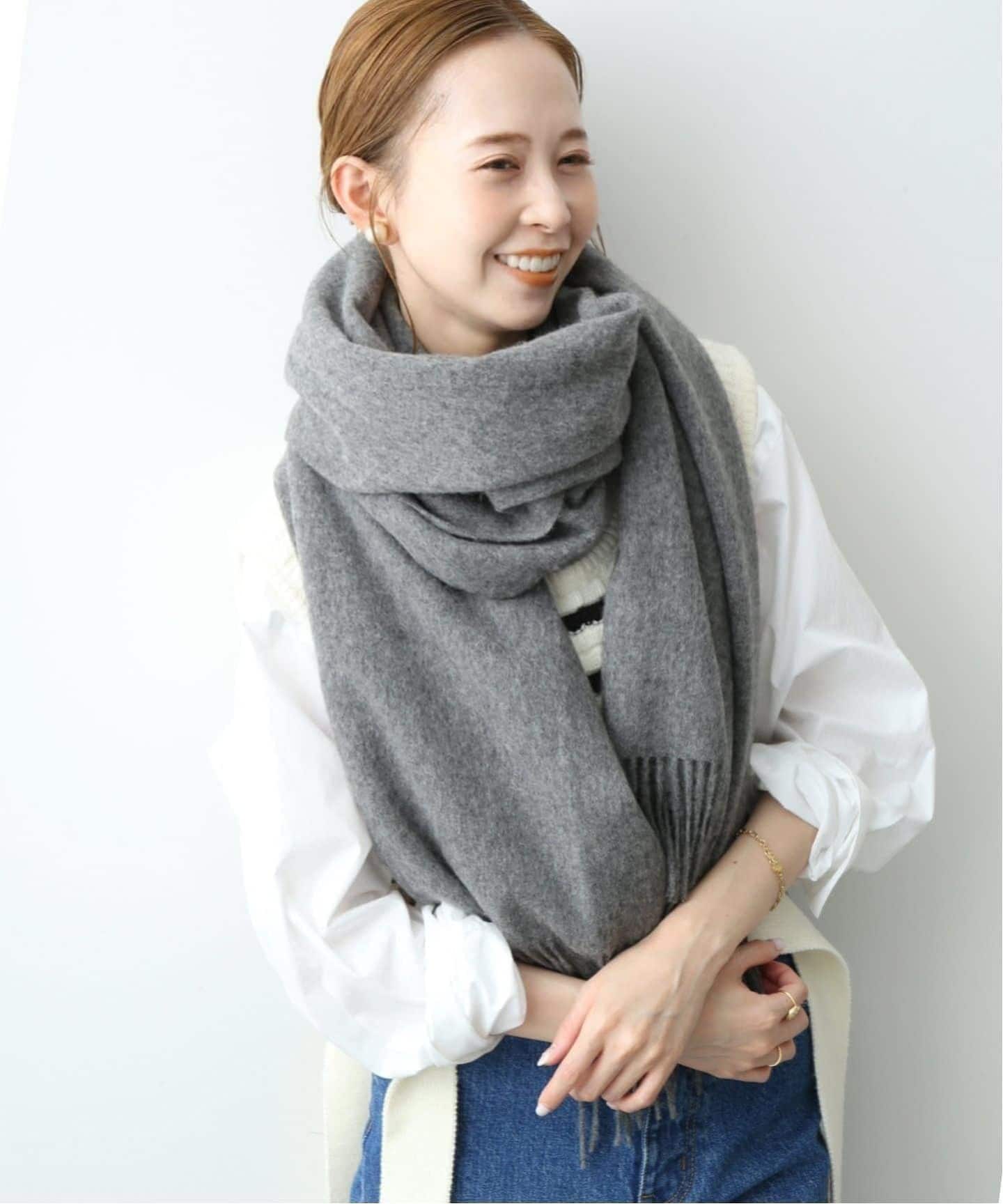 slobe iena TWEEDMILL ウール チェックストール 新品タグ付き TWEED MILL TWEEDMILL ツイードミル ウールタータンチェック