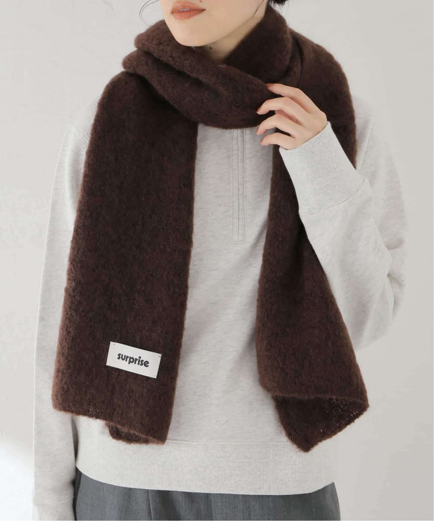 surprise/サプライズ ストール MOHAIR SCARF DONNA（ストール）｜SLOBE