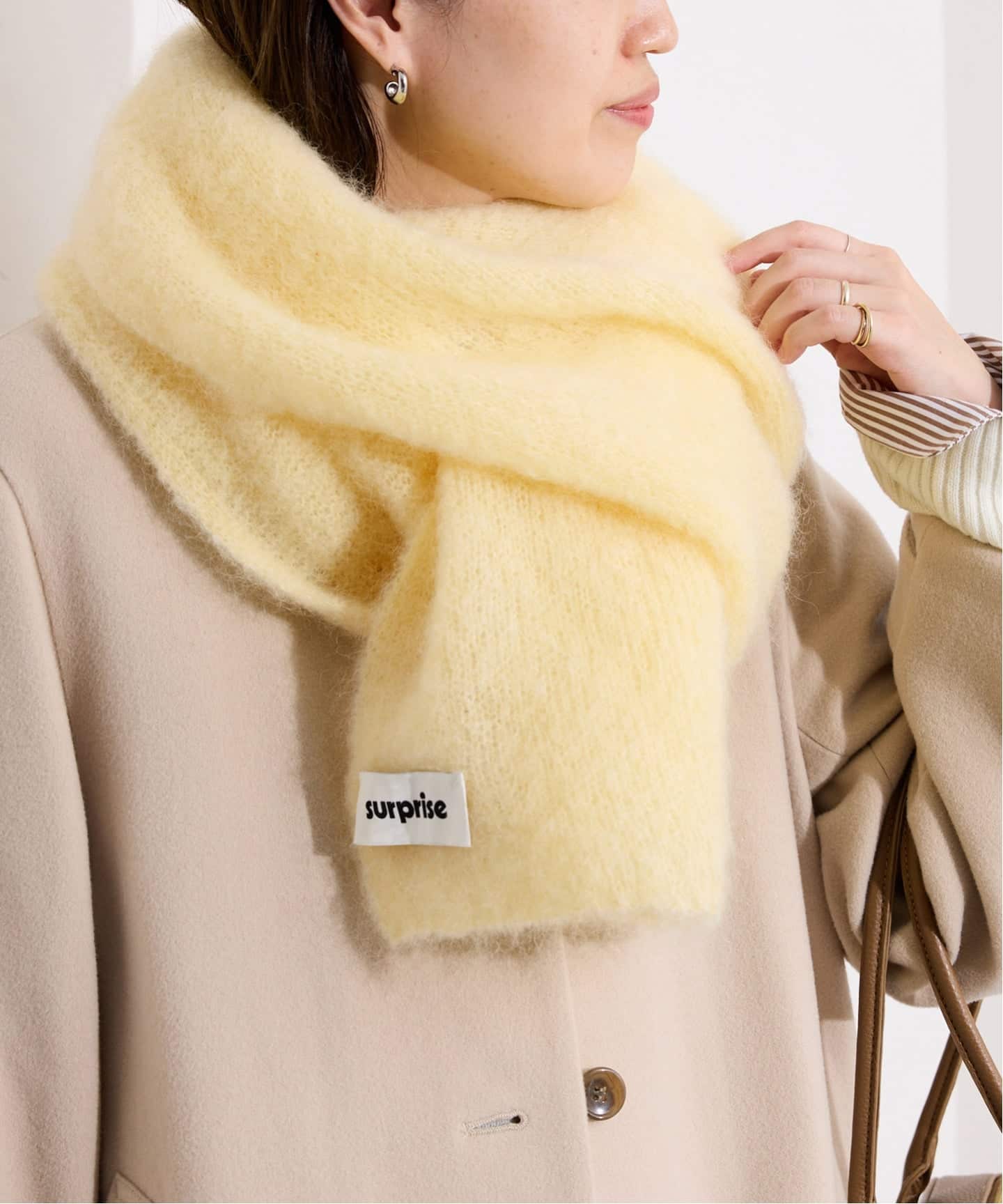 期間限定出品　サプライズ　ストール　SLOBE IENA 追加》surprise/サプライズ ストール MOHAIR SCARF DONNA（ストール