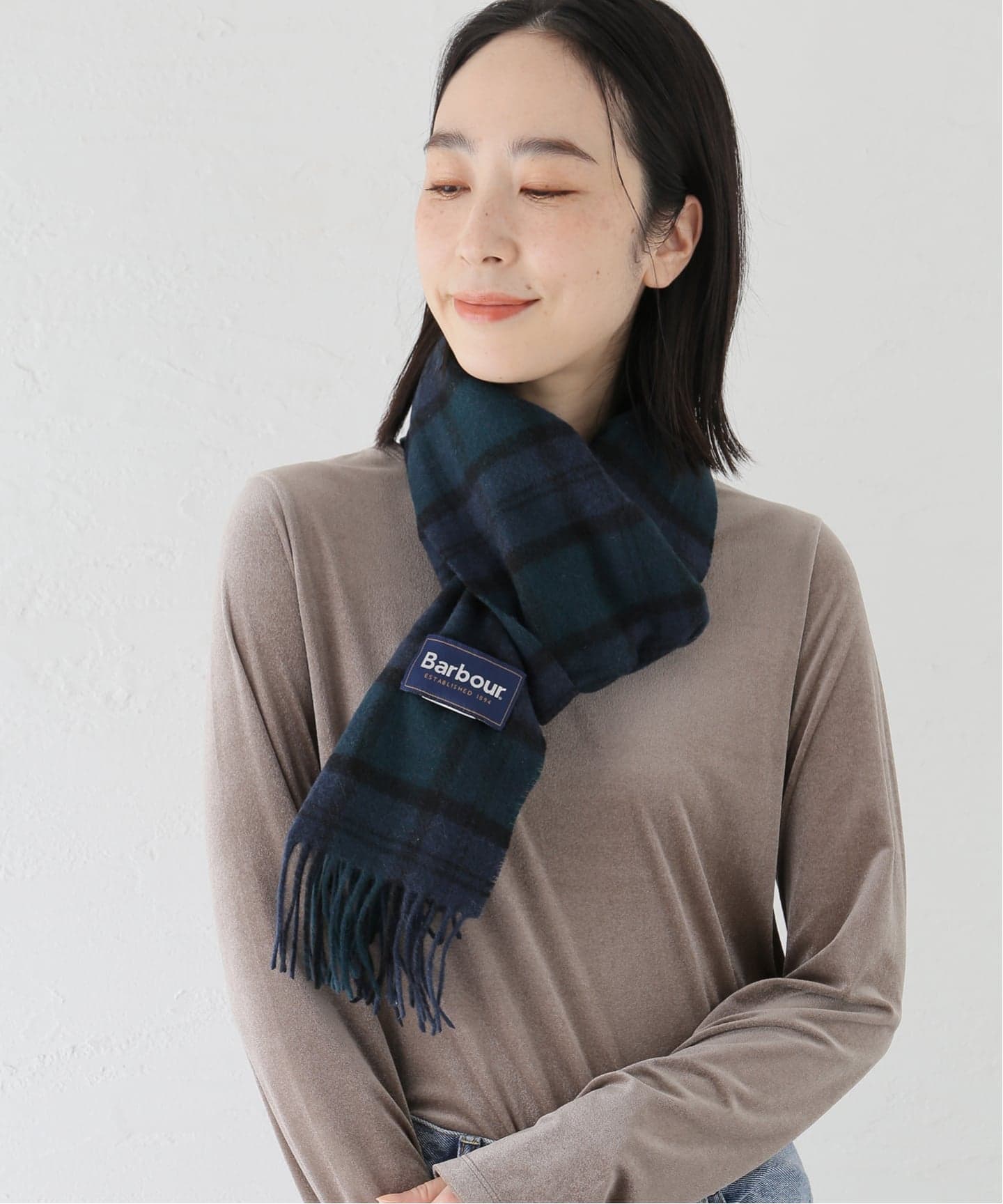 【NEW】スローブ イエナ（SLOBE IENA）/Barbour/バブアー tartan lambswool scarf USC0001NY91 Barbour/バブアー tartan lambswool scarf USC0001NY91（マフラー