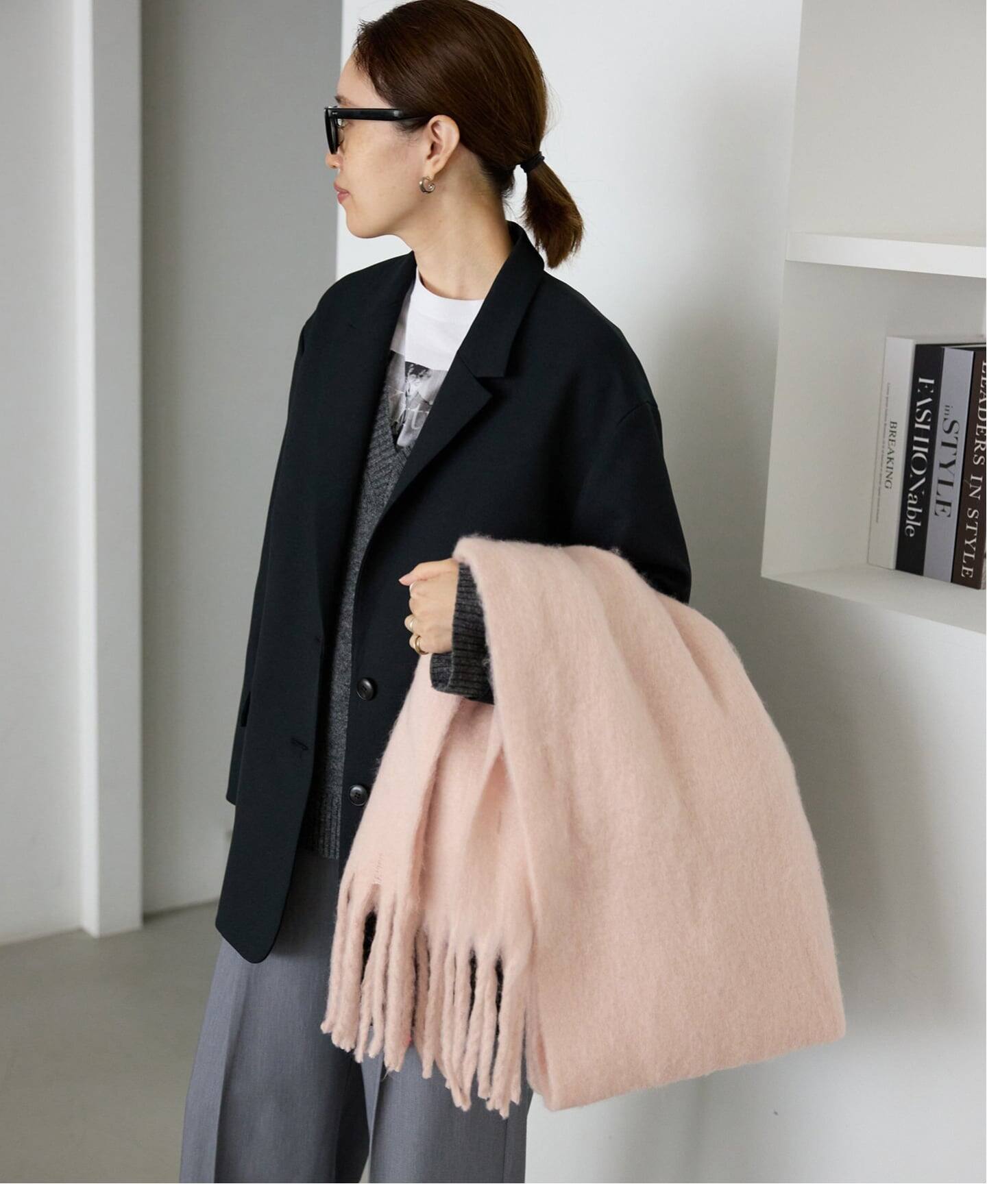 SLOBE IENA MYLAB WOOL STOLE キャメル　スローブイエナ Martina Shawl - Bronze Brown Shawl - Ulla Johnson