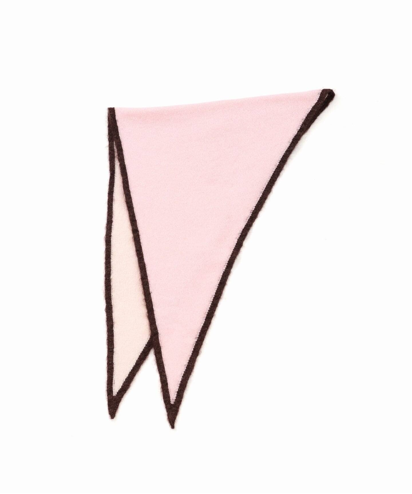 ASAUCE MELER/LA BOUCLE別注トライアングルスカーフ 伊勢丹新宿店限定＞シームレストライアングルニットスカーフ