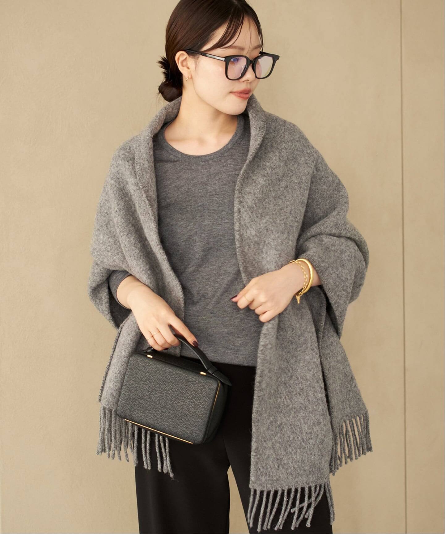 プラージュLAPUANKANKURIT POCKET UNIショール　ストール LAPUAN KANKURIT / ラプアンカンクリ POCKET SHAWL UNI ショール