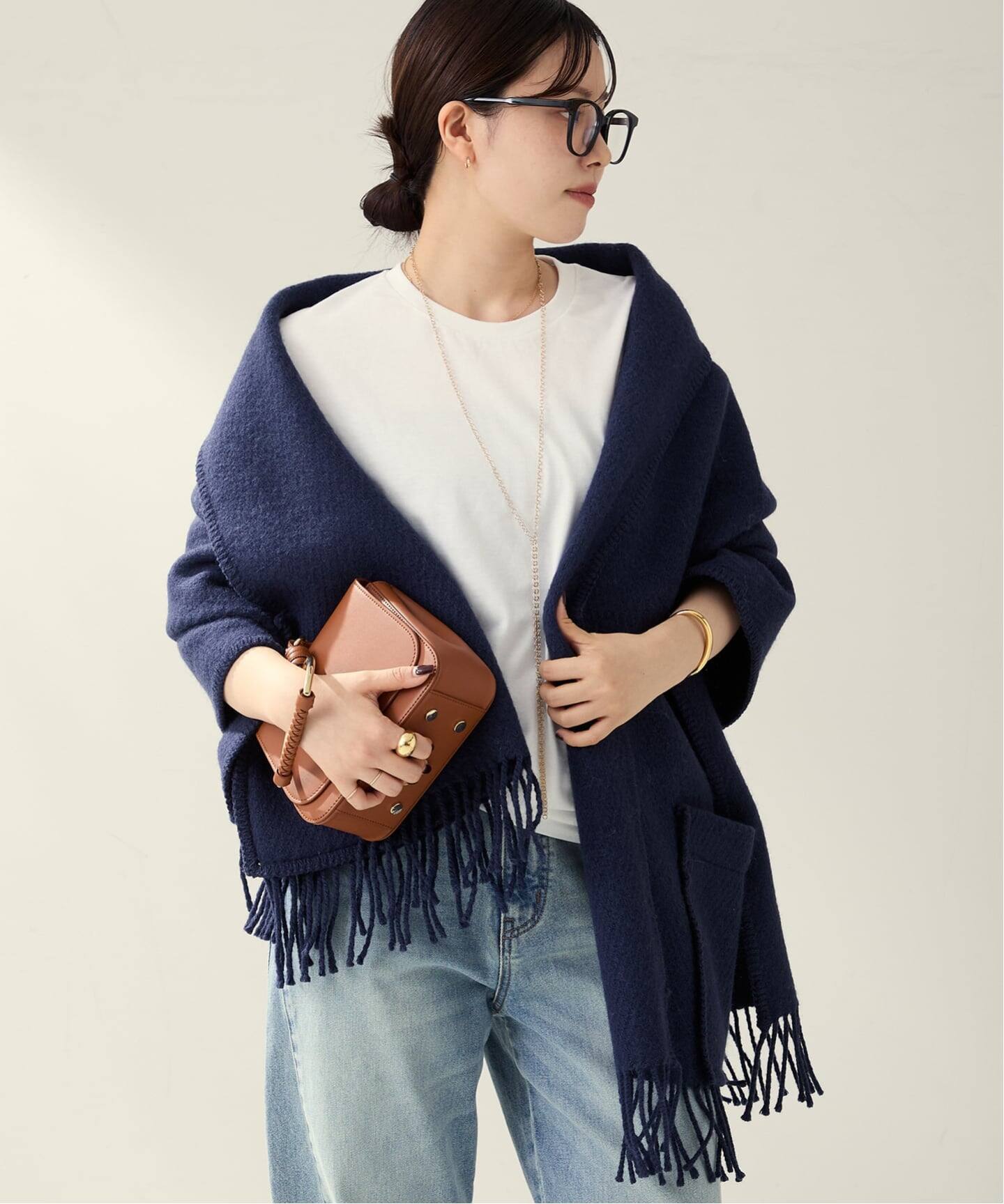 プラージュLAPUANKANKURIT POCKET UNIショール　ストール 予約》LAPUAN KANKURIT / ラプアンカンクリ POCKET SHAWL UNI