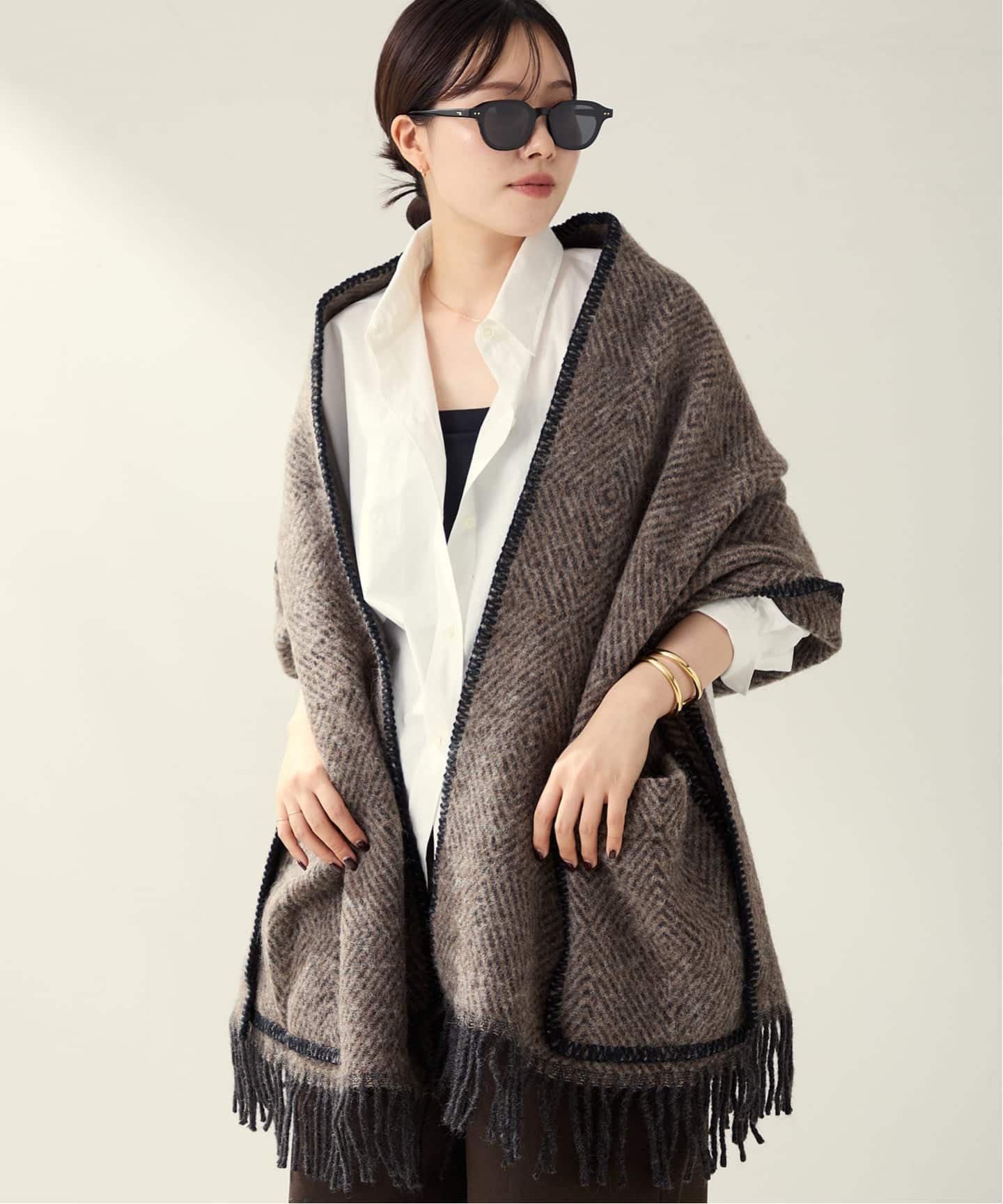 ■plage■ラブアンカンクリ■PocketShawlUniショール■ストール■ plage｜《予約》LAPUAN KANKURIT / ラプアンカンクリ POCKET