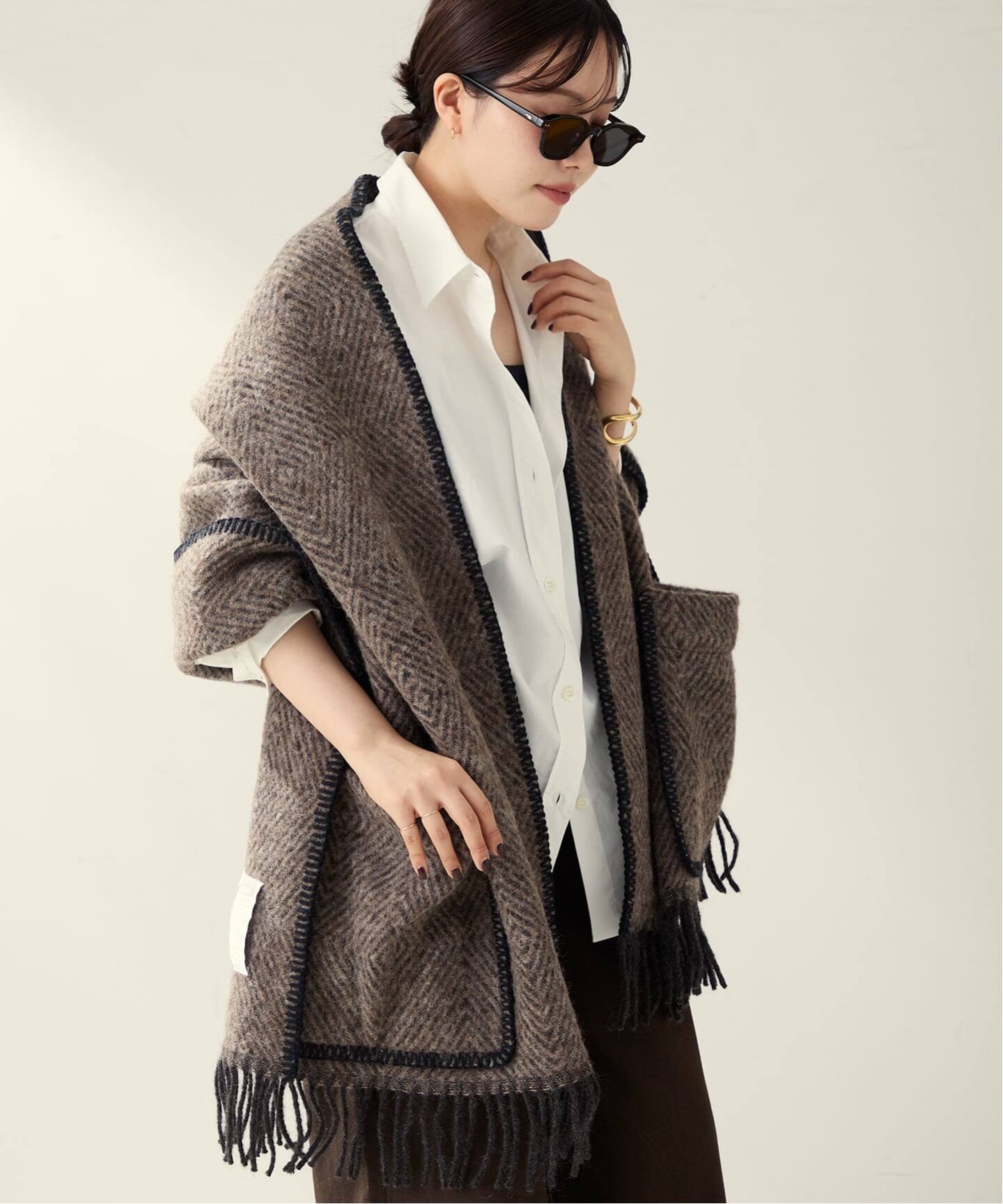■plage■ラブアンカンクリ■PocketShawlUniショール■ストール■ plage｜《予約》LAPUAN KANKURIT / ラプアンカンクリ POCKET