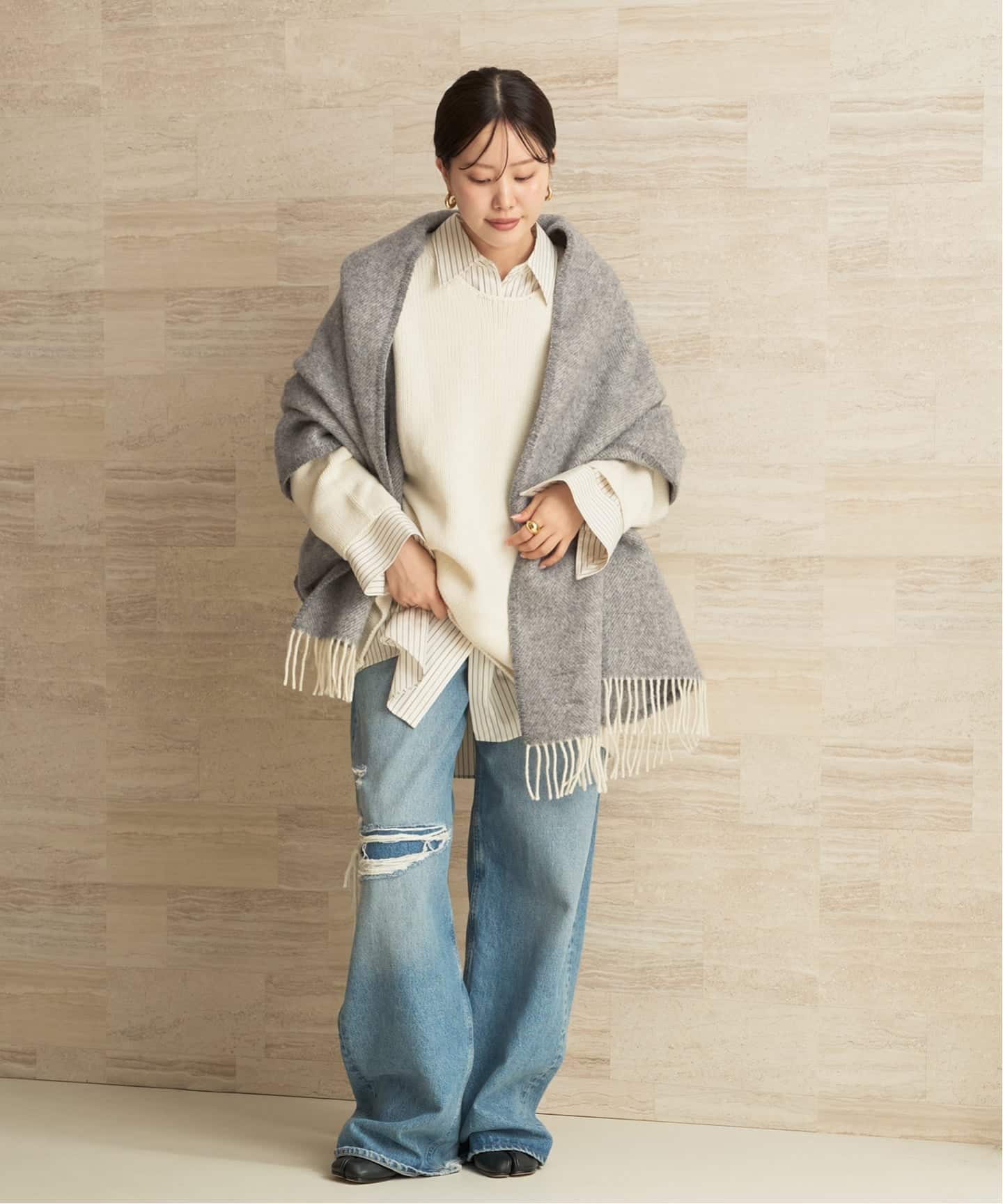 LAPUAN KANKURIT / ラプアンカンクリ POCKET SHAWL ARVO ショール