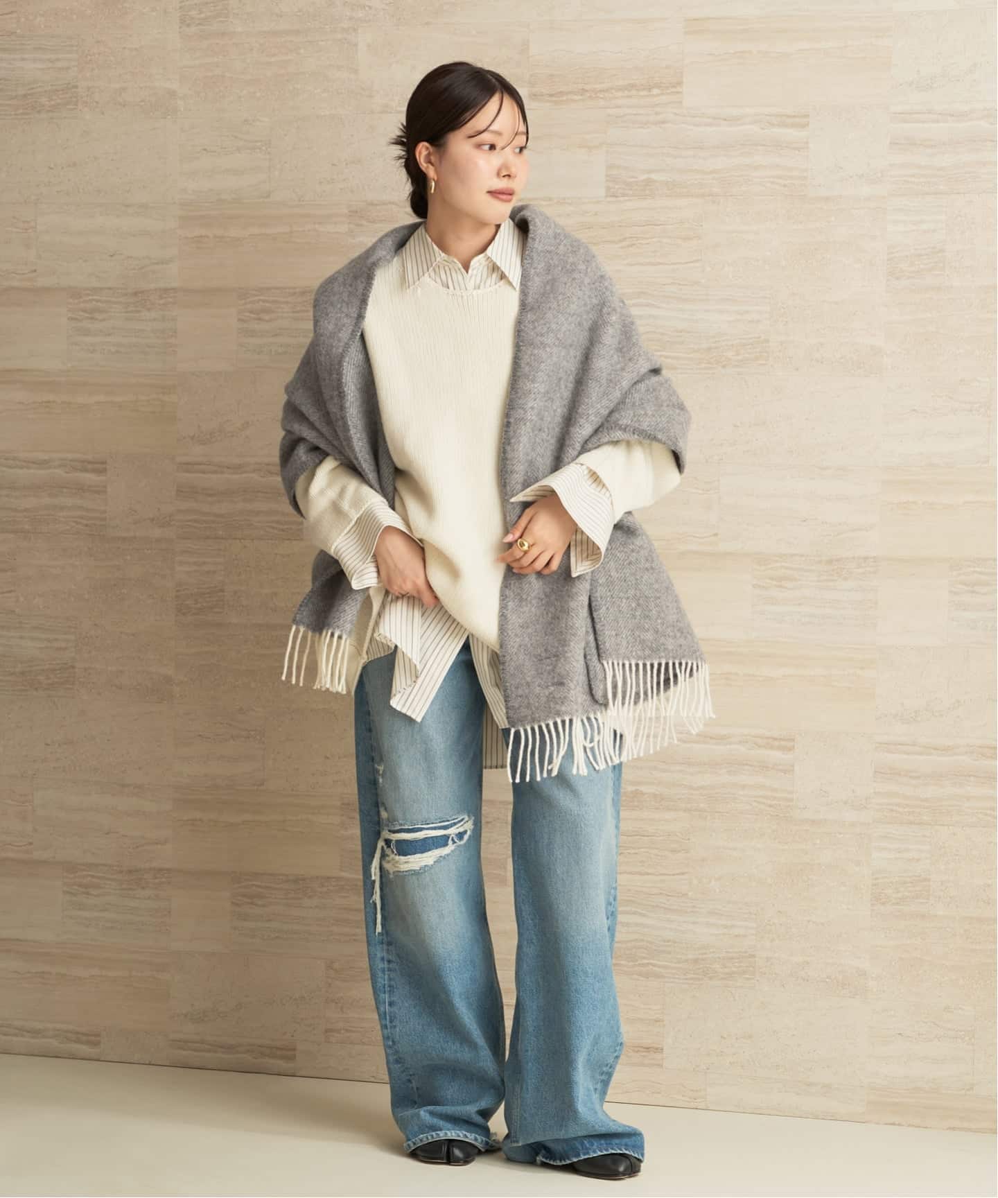 LAPUAN KANKURIT / ラプアンカンクリ POCKET SHAWL ARVO ショール