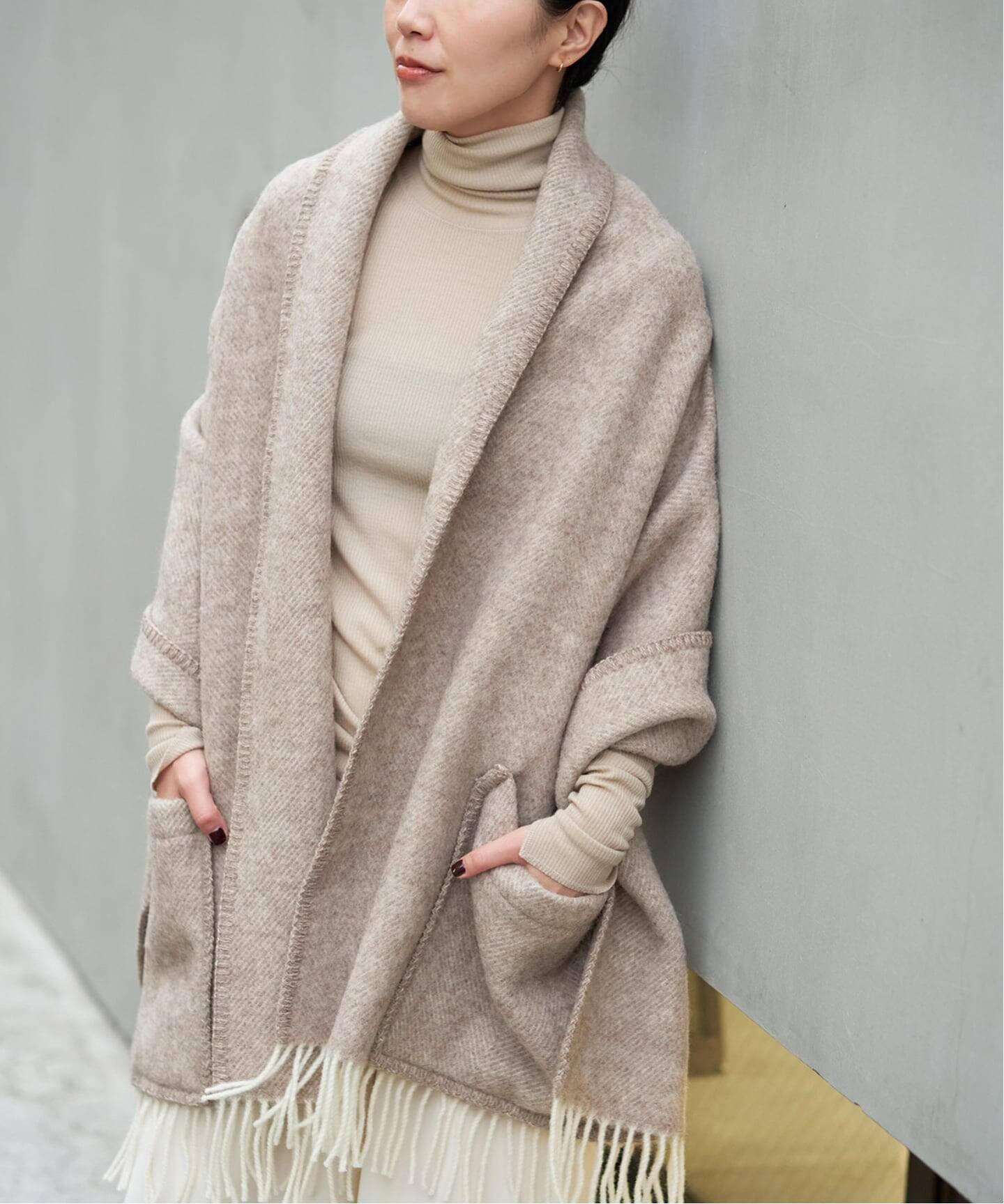 新品　 プラージュ　定価¥3万6300円　シルクリネン アンサンブル 予約》LAPUAN KANKURIT / ラプアンカンクリ POCKET SHAWL ARVO