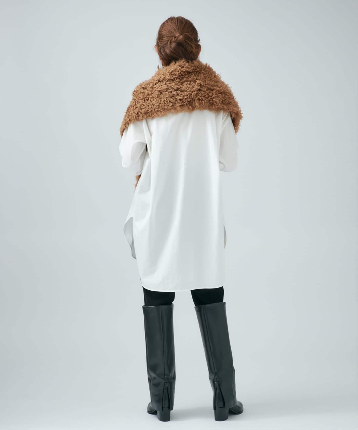 YVES SALOMON イヴ サロモン ECHARPE 170x22cm 26WAA603XXTICU/ECHAR