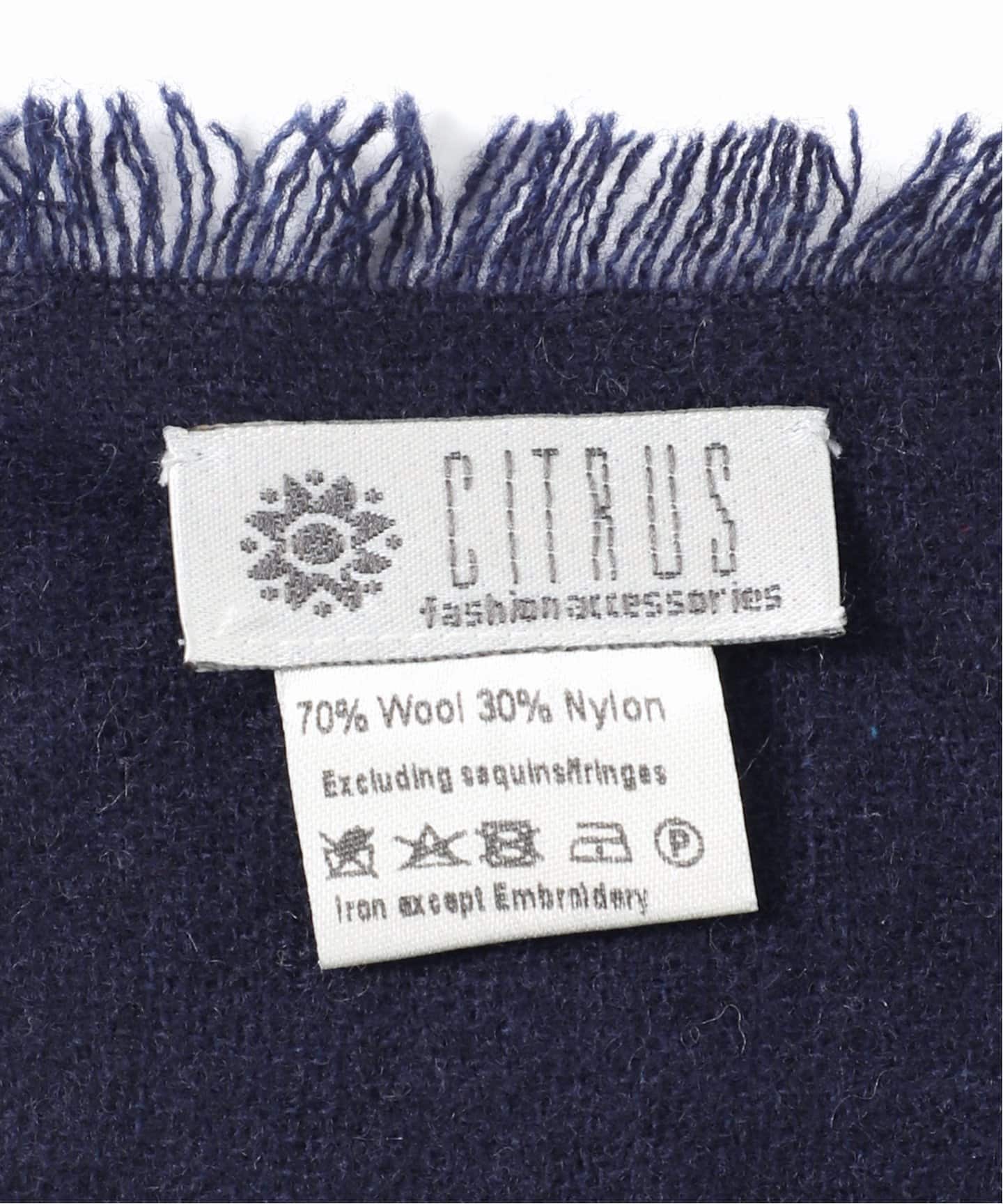 お値下げ！VERMEIL par iena CITRUS（シトラス） ストール NAOKO OKUSAコラボ CITRUS Verロゴ Stole C25261（ストール