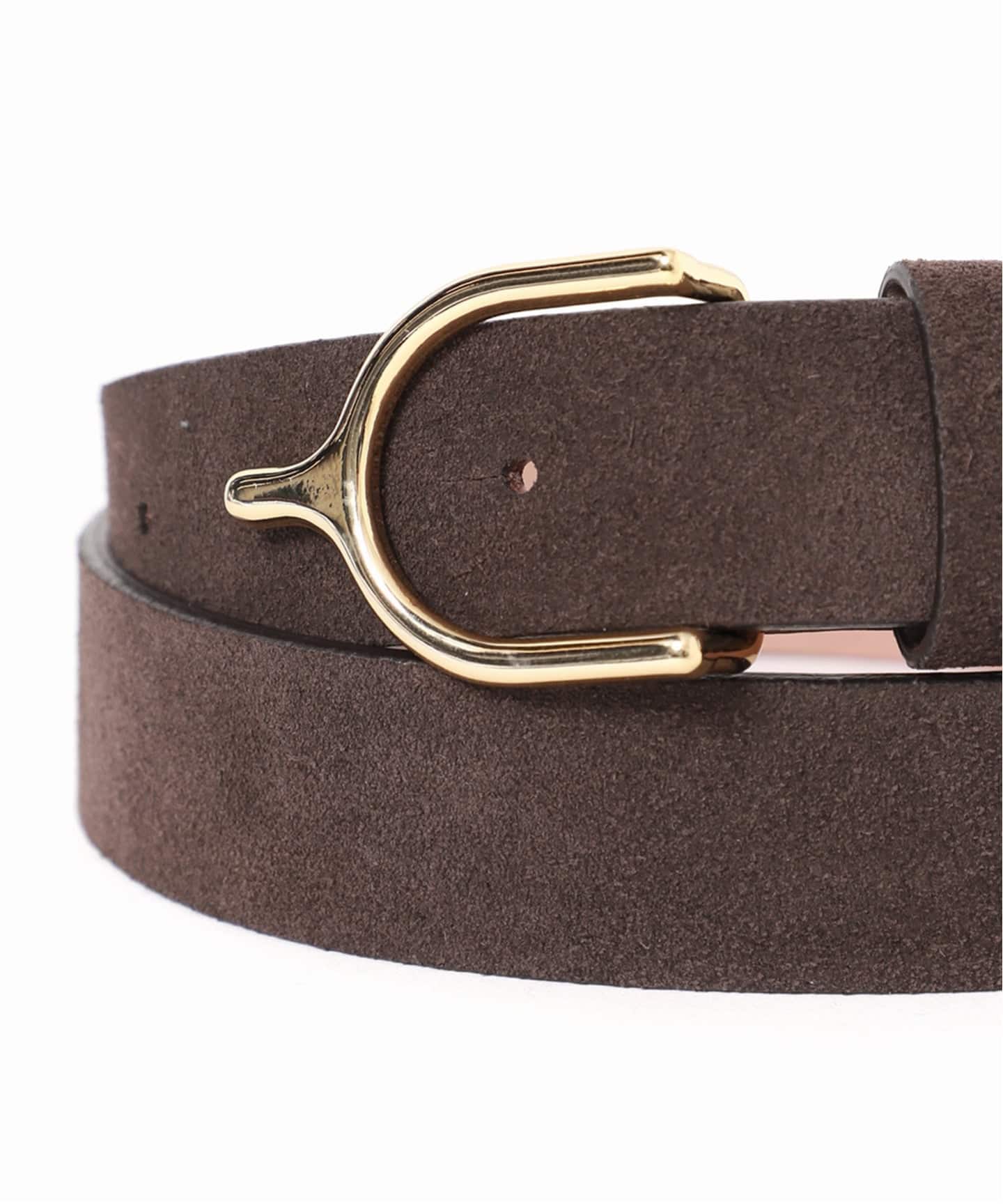 LEFIJE/レフィエ ラウンドバックルベルト スエード（ベルト）｜Spick