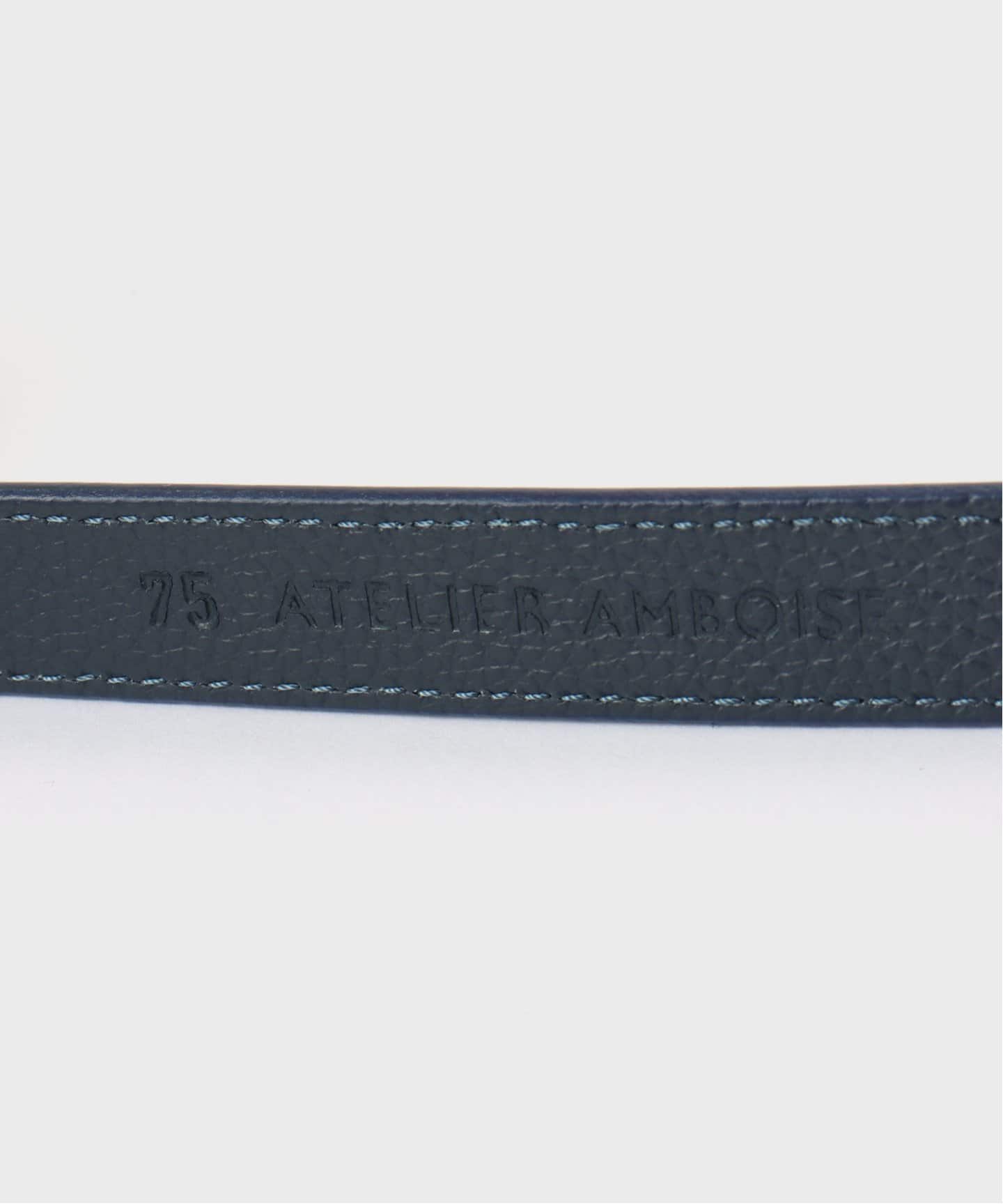 Spick 2024AW/ATELIER AMBOISEチューブベルト ブラック ATELIER AMBOISE/アトリエ アンボワーズ サークルバックルベルト