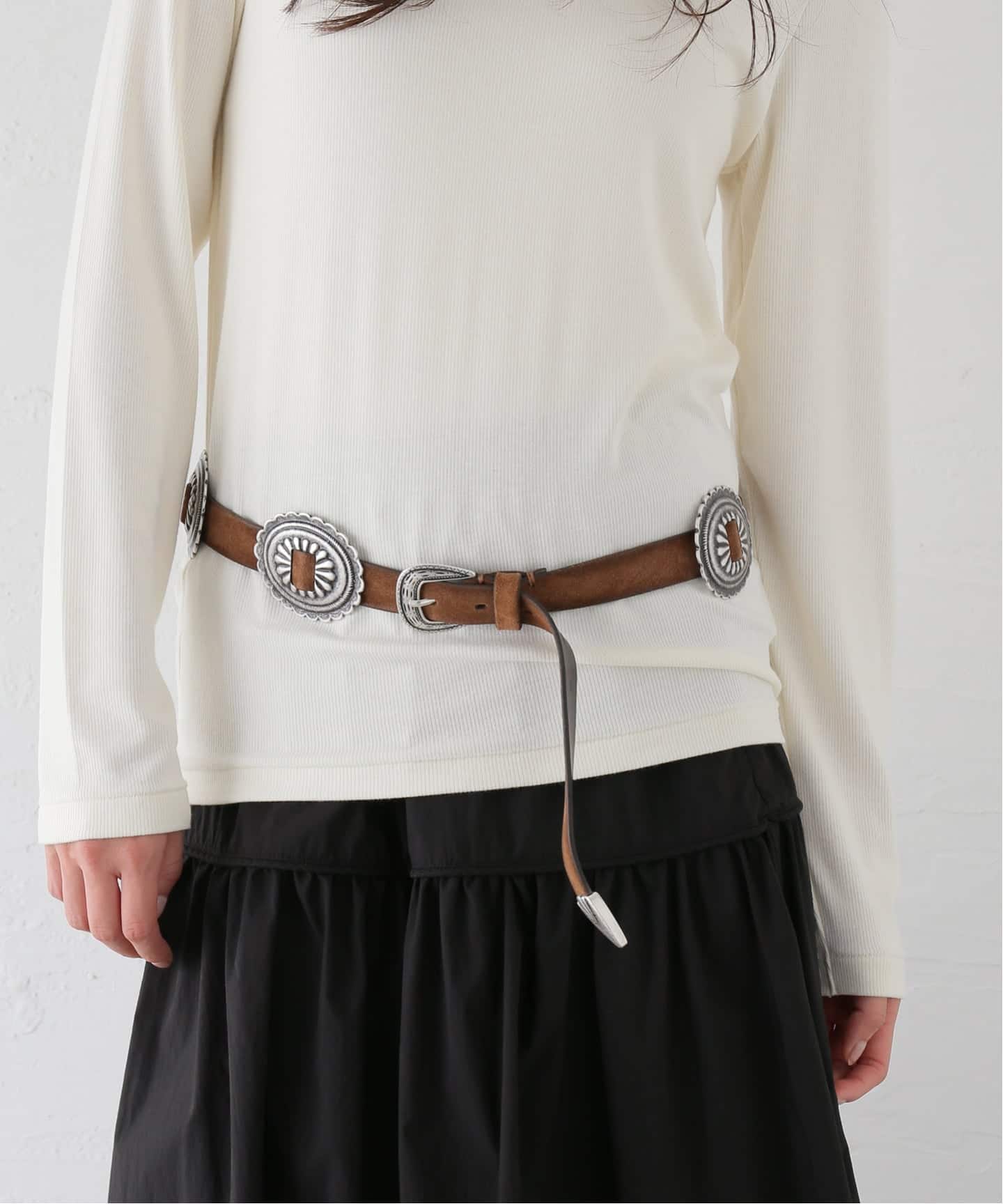 【PUNTOVITA/プントヴィータ】　CONCHO ベルト PUNTOVITA/プントヴィータ】CONCHO LEATHER BELT（ベルト