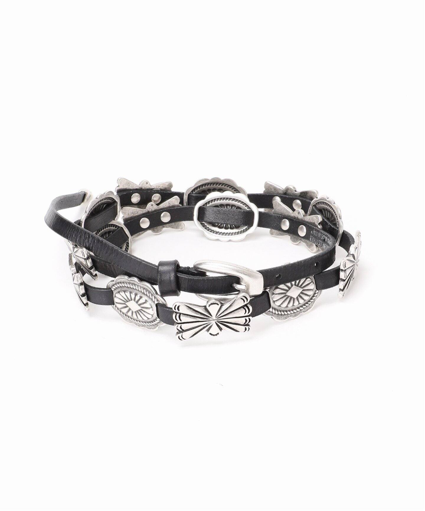 Plage PUNTOVITA SP CONCHO BELT ブラック フリー PUNTOVITA/プントヴィータ】 別注 CONCHO ベルト（ブラック