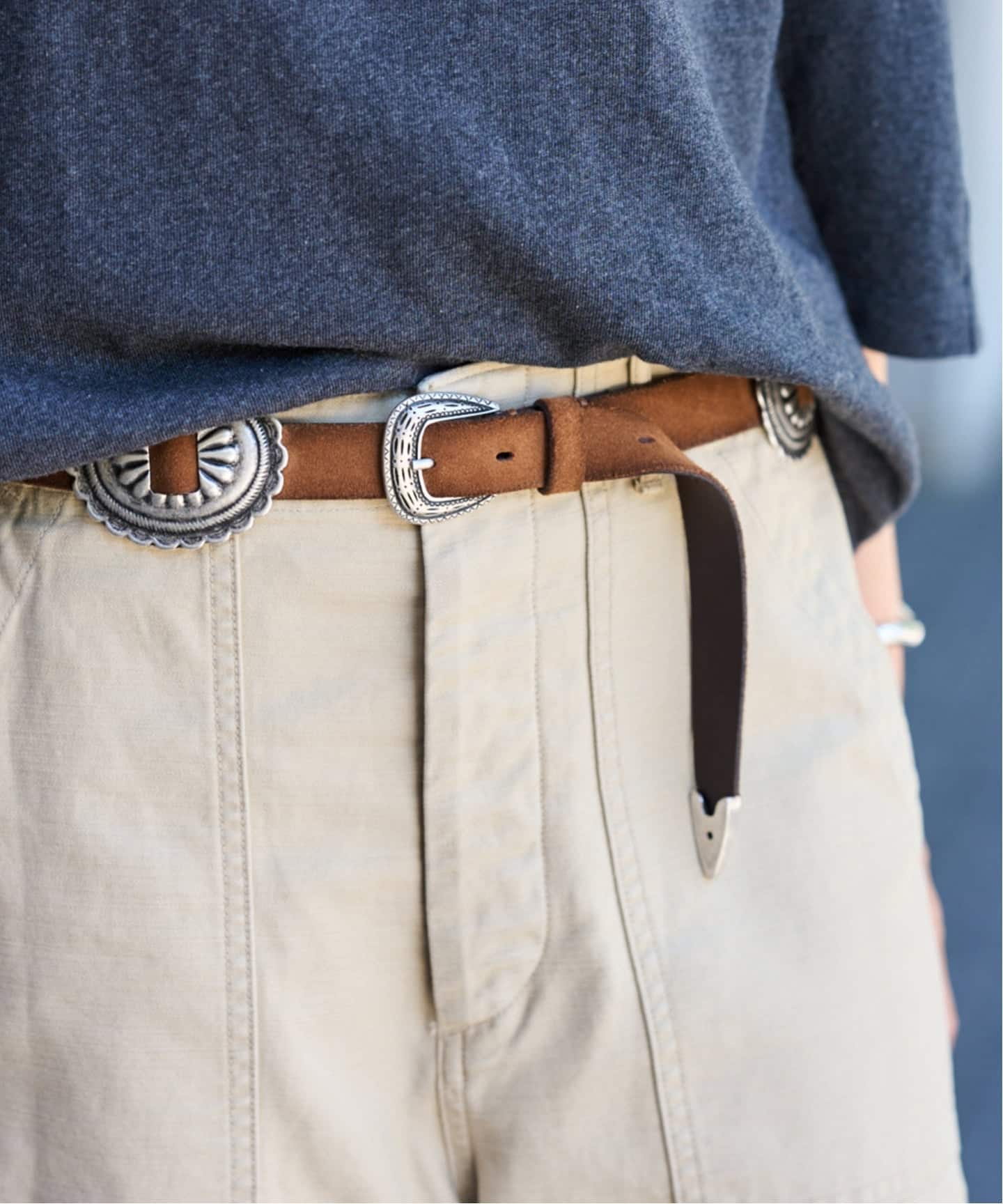 ≪追加≫PUNTOVITA/プントヴィータ CONCHO BELT BIG 2（ベルト