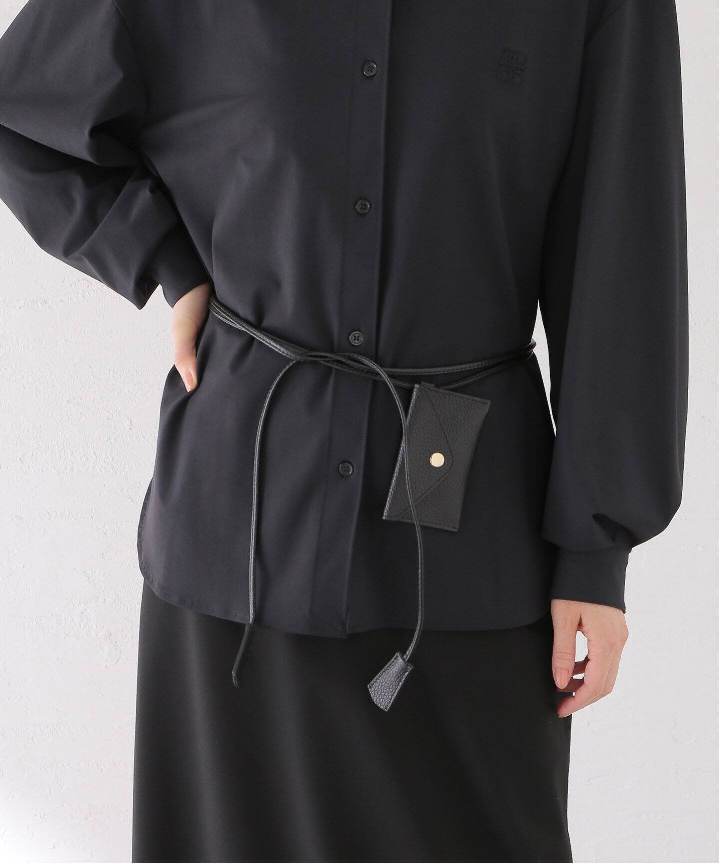 【新品タグ付き】AULENTTI ベルト ブラック セール】【AULENTTI/オウレンティ】バックルベルト（ベルト