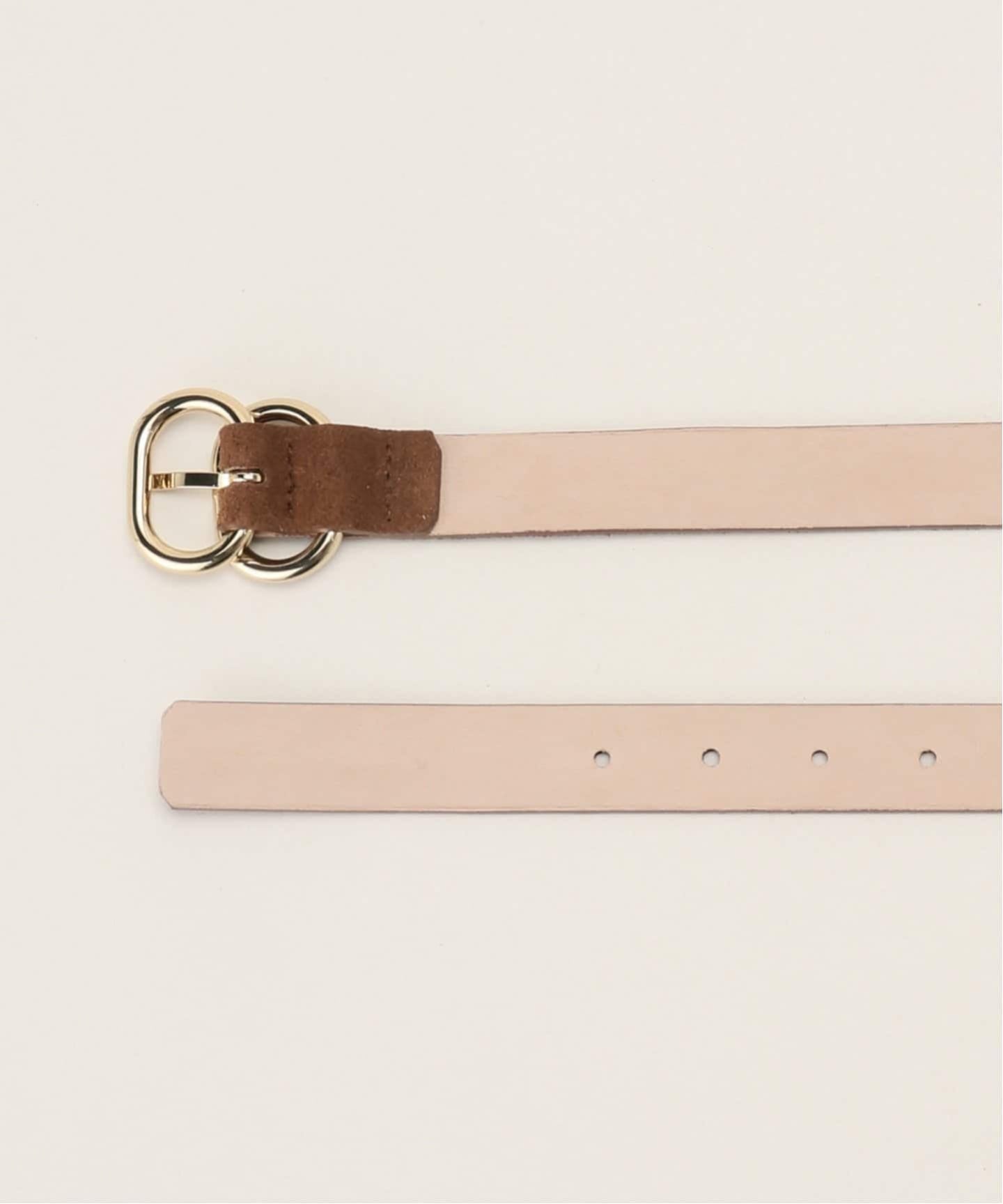 LEFIJE 本革ベルト 75 ベージュ LEFIJE ベルト BUCKLE レザーベルト レディース : ZOZOTOWN