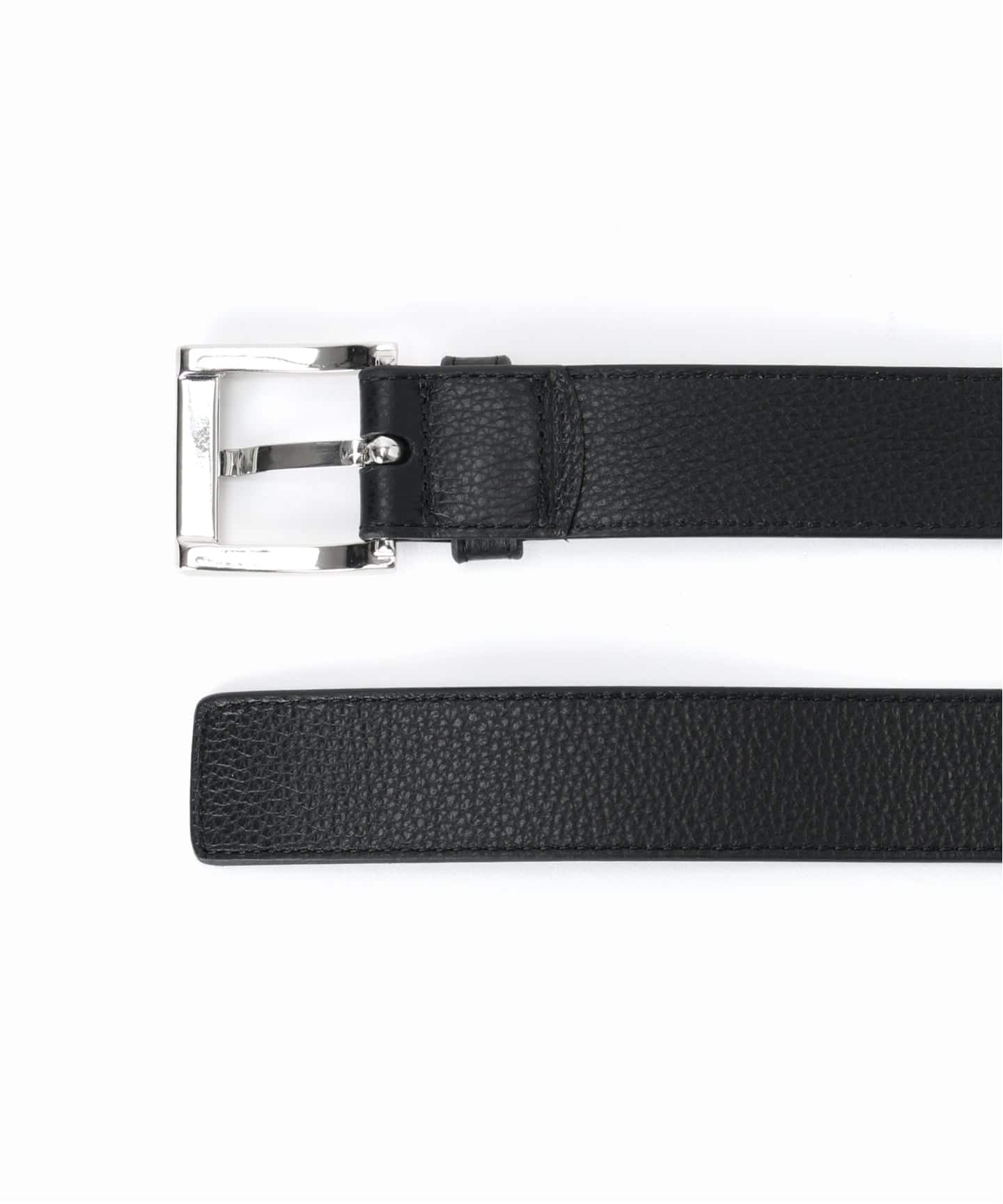 極美品　ATELIER AMBOISE スクエアバックルレザーベルト 黒　タグ付 極美品 ATELIER AMBOISE スクエアバックルレザーベルト 黒 タグ付