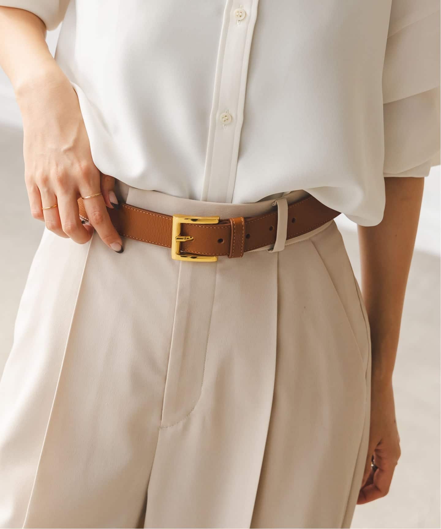 ATELIER AMBOISE/アトリエ アンボワーズ スクエアバックルベルト