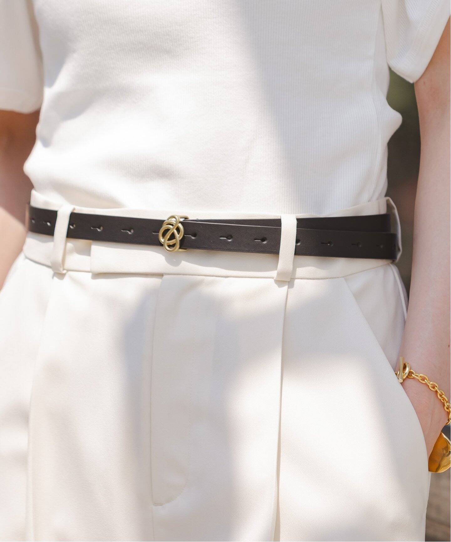 BY MALENE BIRGER/バイマレーネビルガー ベルト(ブラック)（ベルト