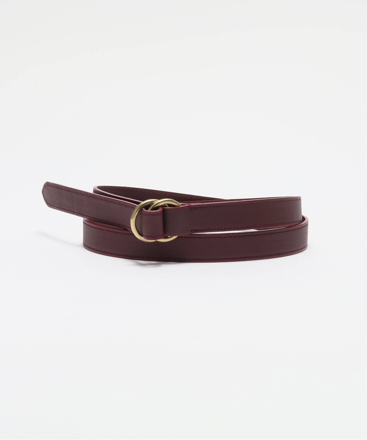 AURALEE (オーラリー) DOUBLE RING BUCKLE BELT A25SB06RP-M（ベルト  
