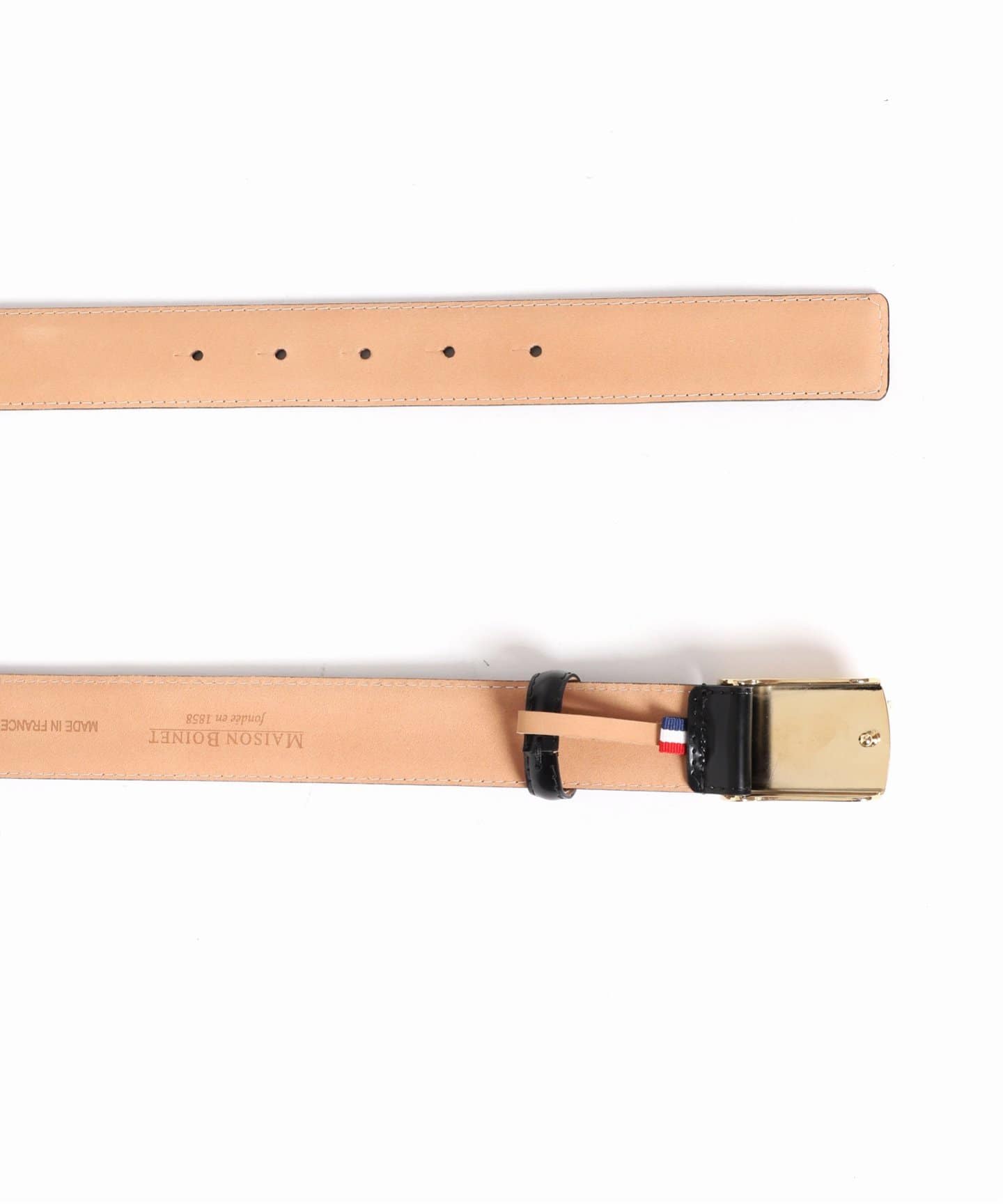 ジャーナルスタンダード レサージュ（journal standard L’essage）/【MAISON BOINET】30 mm plaque belt in box leather li MAISON BOINET】30 mm plaque belt in box leather line：ベルト