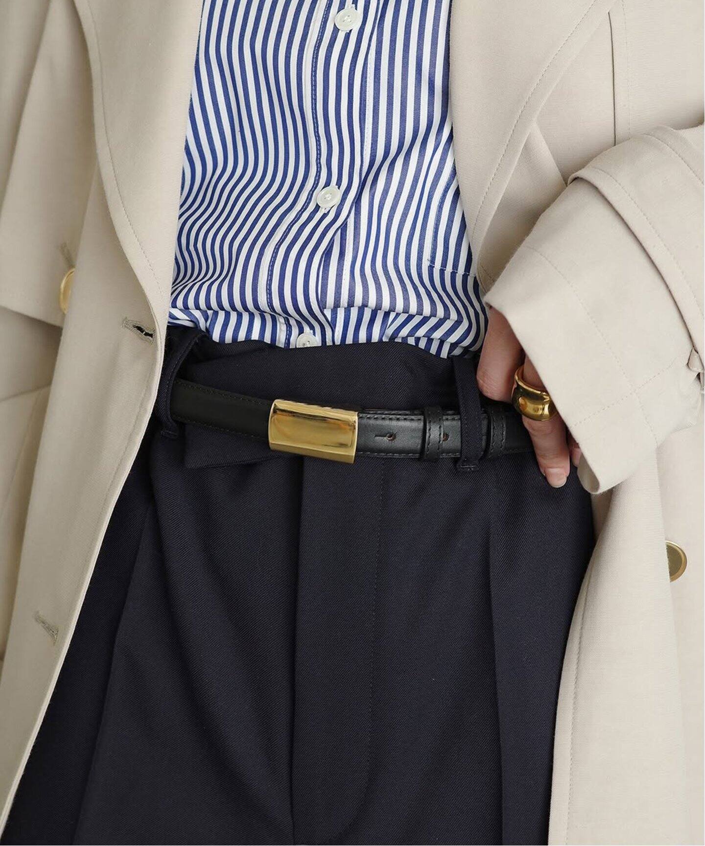 MAISON BOINET/メゾンボワネ】20MM BELT IN NAPPA:ベルト（ベルト 