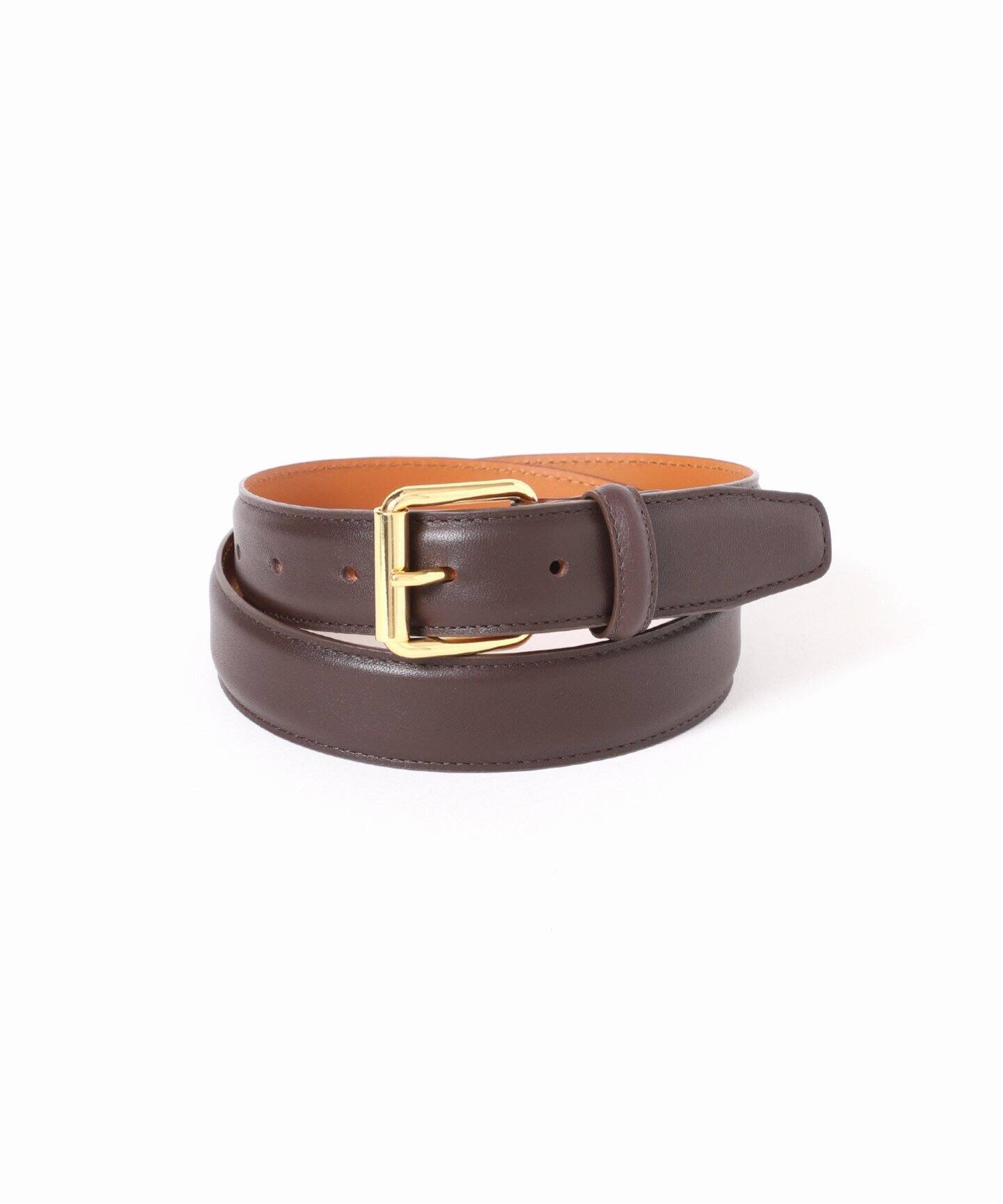 追加6》【MAISON BOINET】30 mm belt in nappa leather lined