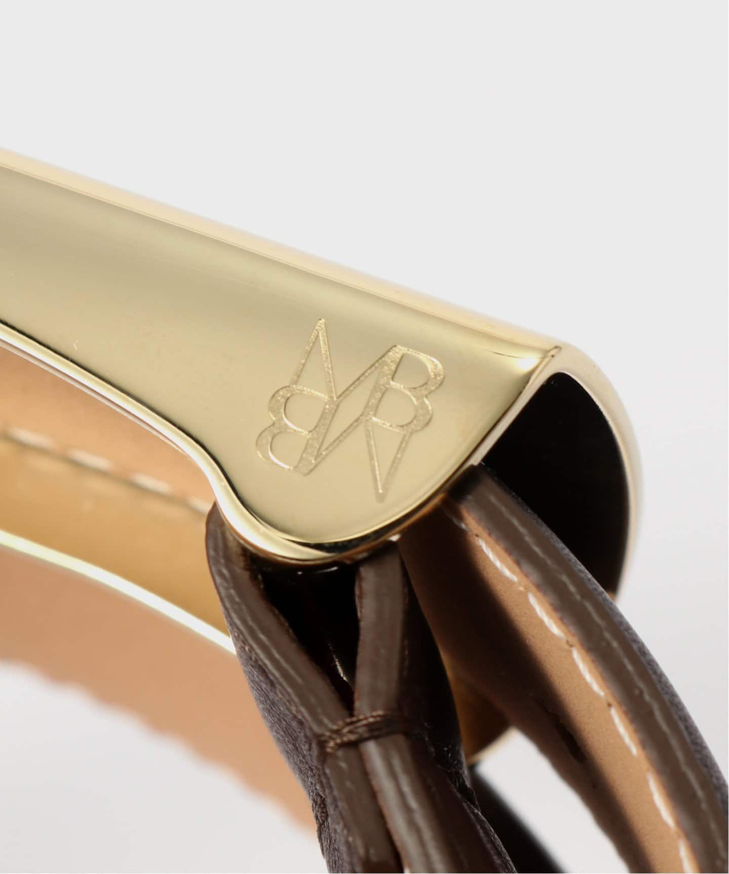 MAISON BOINET/メゾンボアネ】BUCKLE BELT BROWN（ベルト