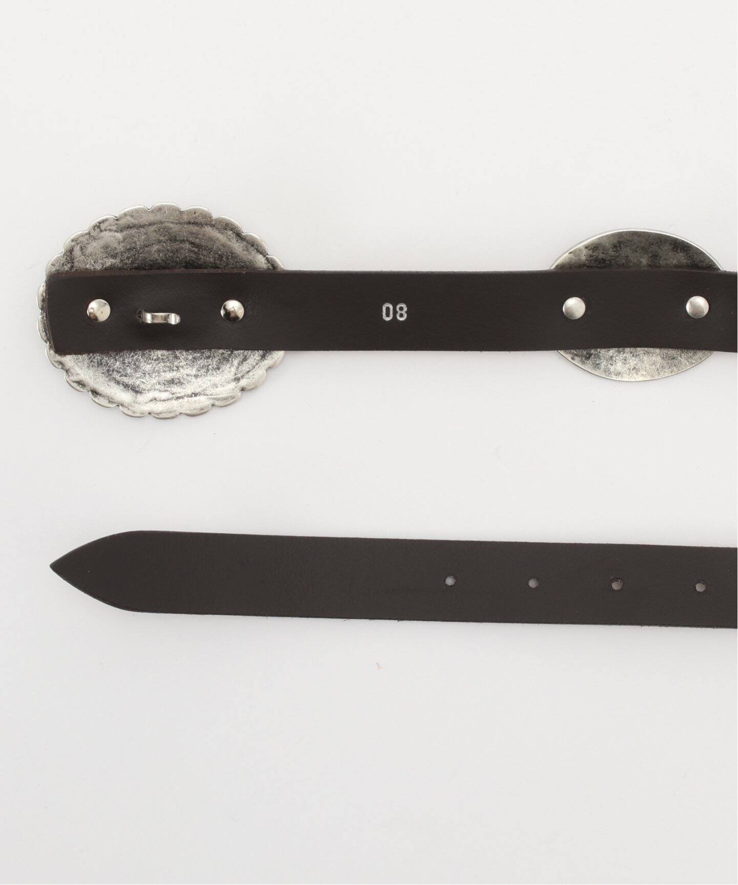 L'Appartement 【プントヴィータ】BLACK CONCHO BELT PUNTOVITA/プントヴィータ】 BLACK CONCHO BELT（ベルト）｜L