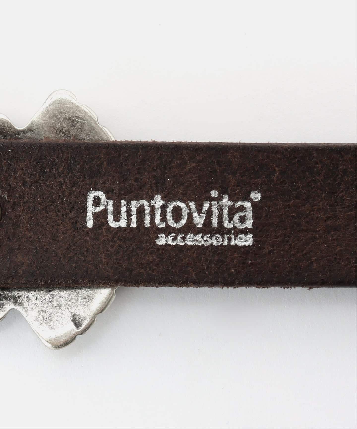 新品未使用PUNTOVITAプントヴィータ CONCHOベルトコンチョ プントヴィータ Puntovita コンチョ細ベルト （NERO