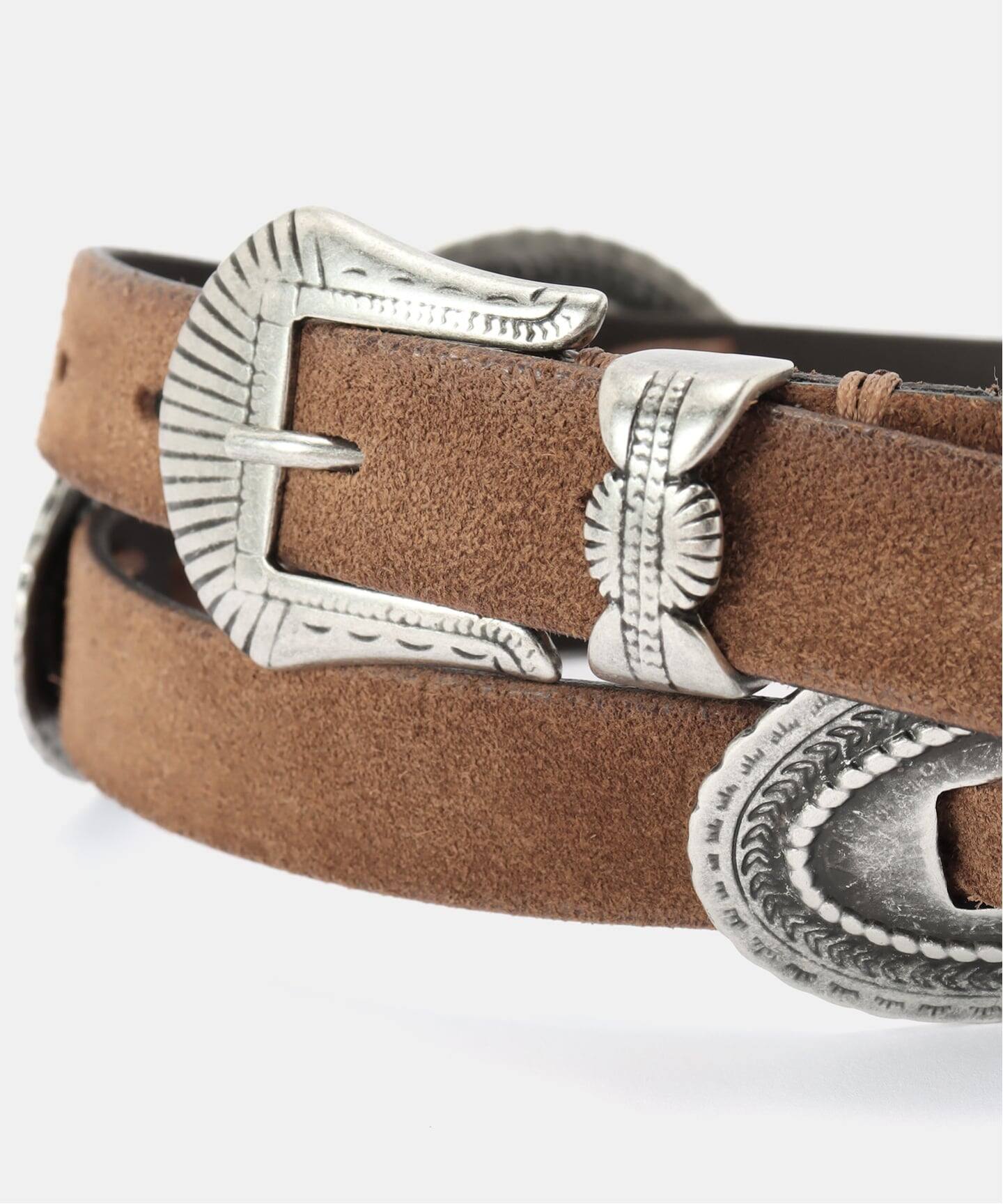 ミューズ　プントヴィータ　CONCHOベルト(SUEDE) 予約》【PUNTOVITA/プントヴィータ】CONCHO ベルト（SUEDE