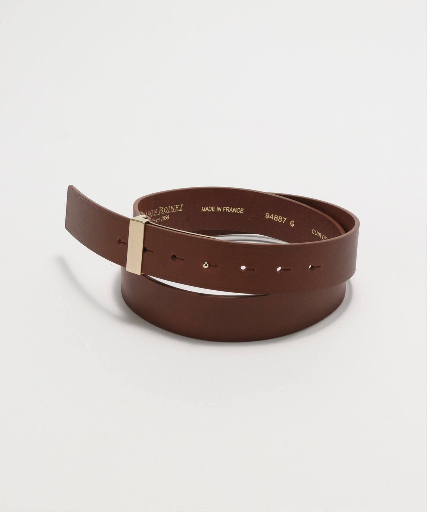 MAISON BOINET/メゾンボアネ】GOLD BUCKLE BELT（ベルト）｜MUSE