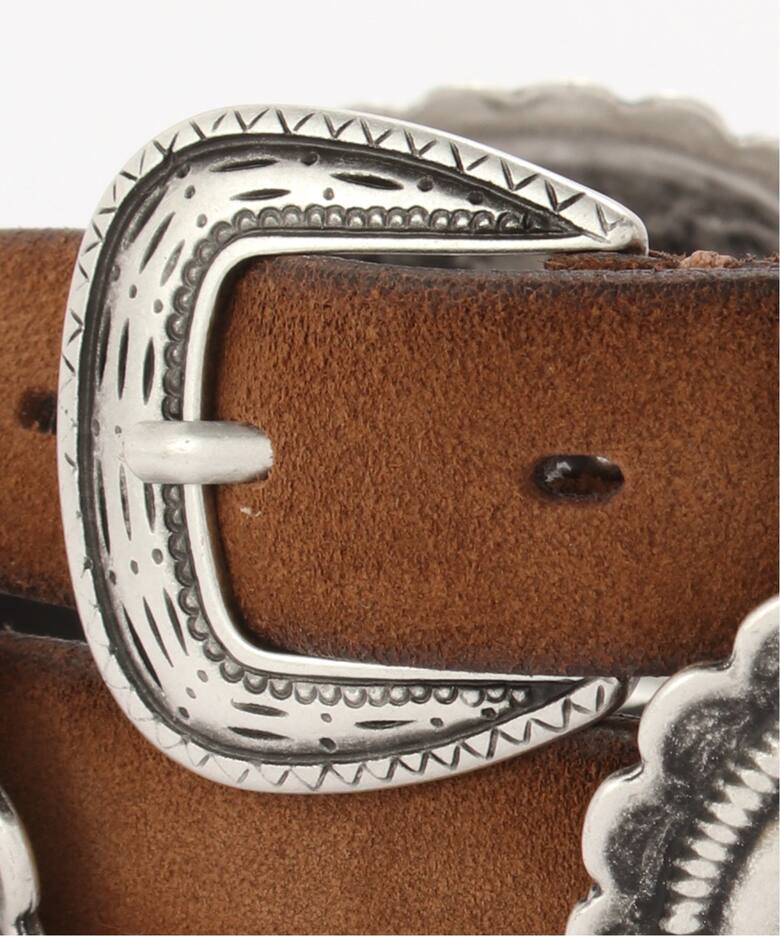 PUNTOVITA/プントヴィータ】 BROWN CONCHO BELT（ベルト）｜L 