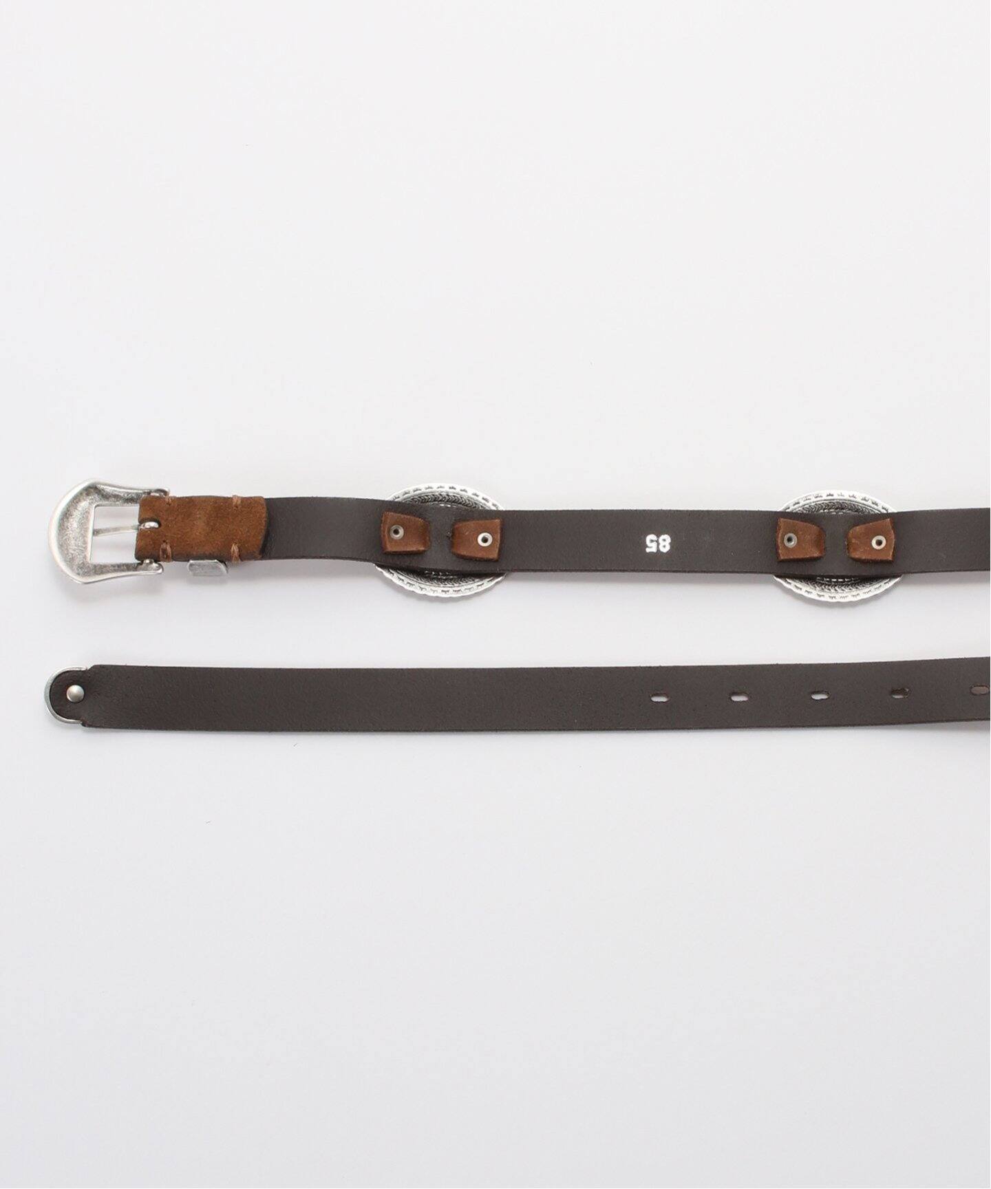 PUNTOVITA/プントヴィータ】CONCHO SUEDE BELT（ベルト）｜AP