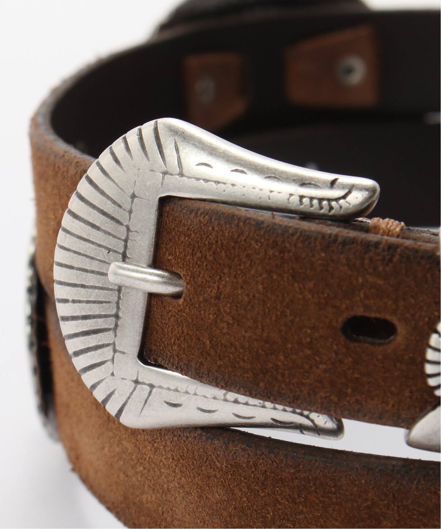 PUNTOVITA/プントヴィータ】CONCHO SUEDE BELT（ベルト）｜AP