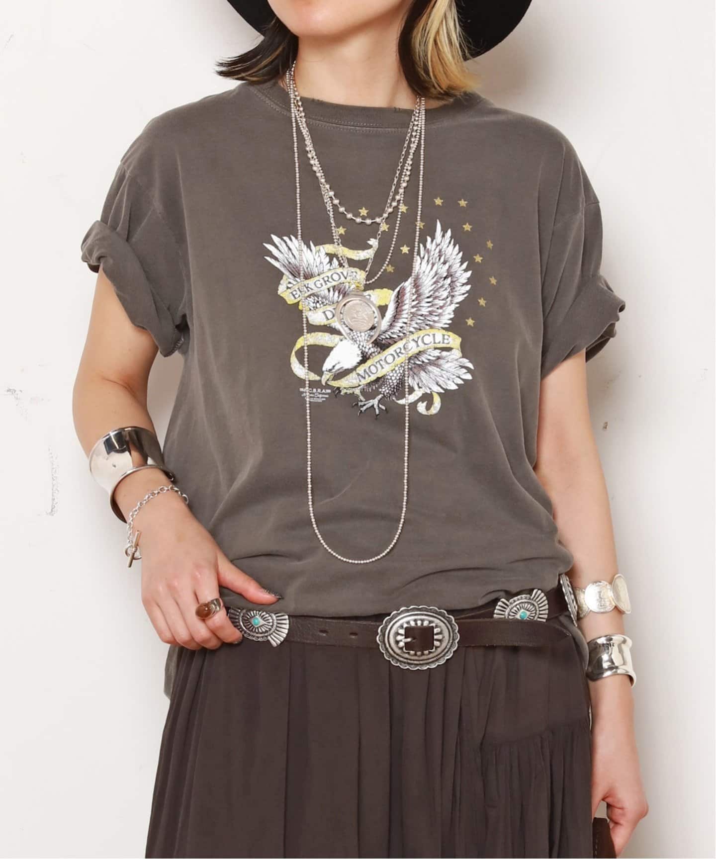 小物 puntovita Concho leather belt PUNTOVITA/プントヴィータ】CONCHO LEATHER BELT（ベルト）｜AP