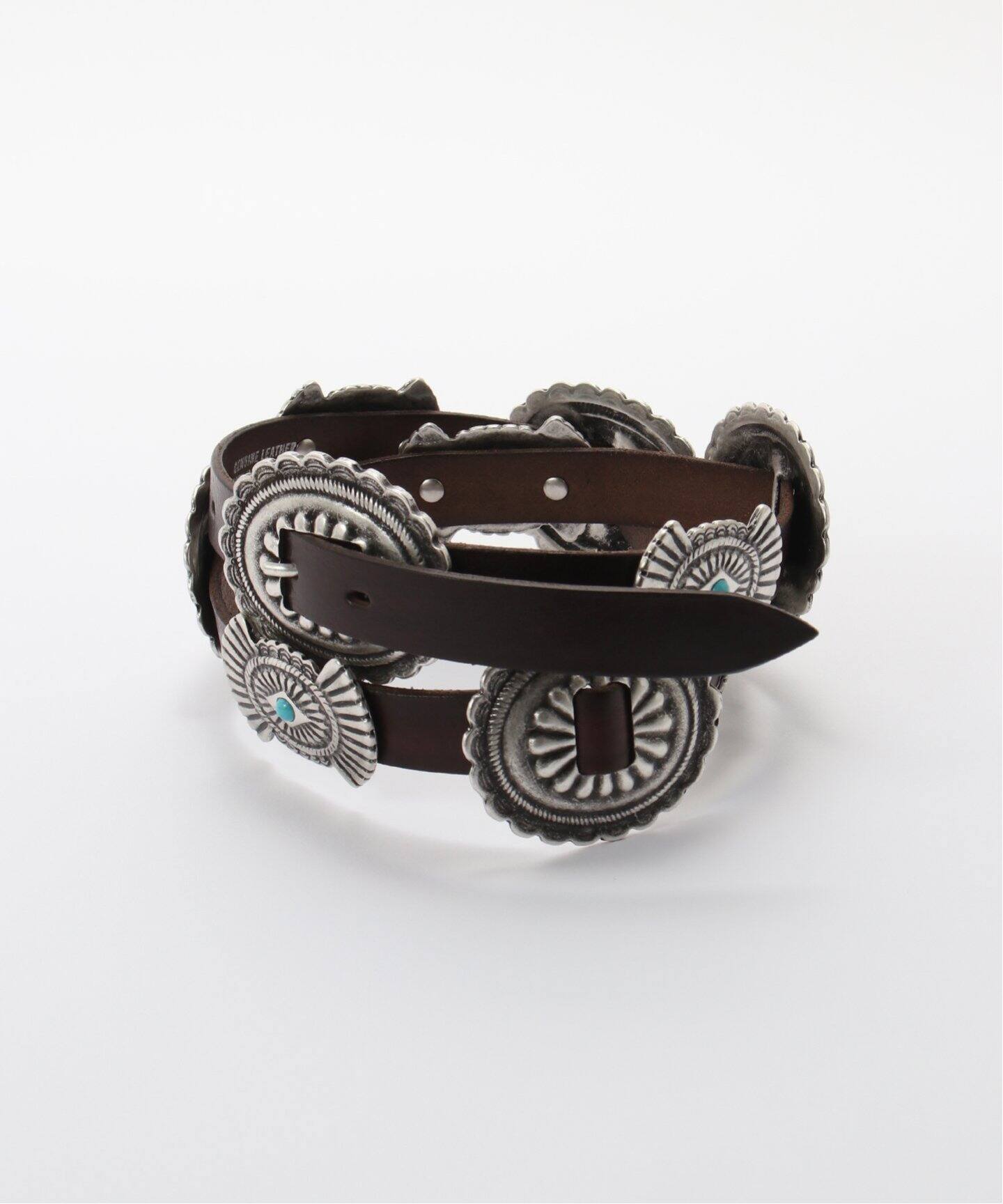 PUNTOVITA/プントヴィータ】CONCHO LEATHER BELT（ベルト）｜AP