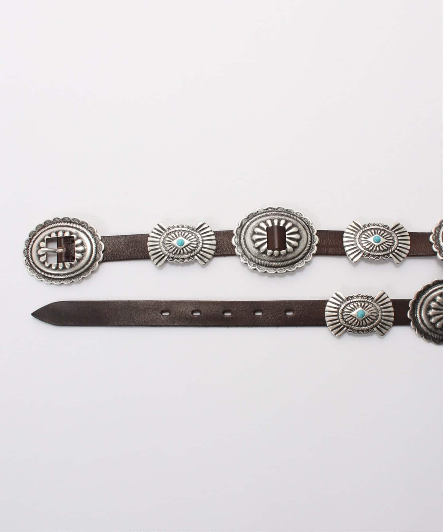 PUNTOVITA/プントヴィータ】CONCHO LEATHER BELT（ベルト）｜AP
