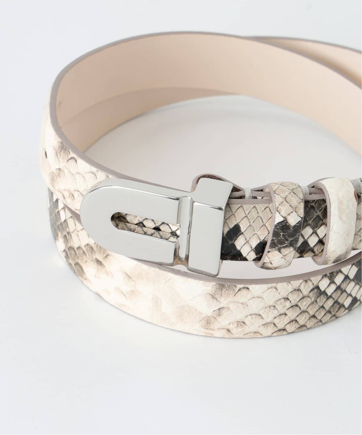 ◆新品未使用◆AP STUDIO◆ショルダーベルト ATELIER AMBOISE/アトリエ アンボワーズ】plate buckle belt (silver