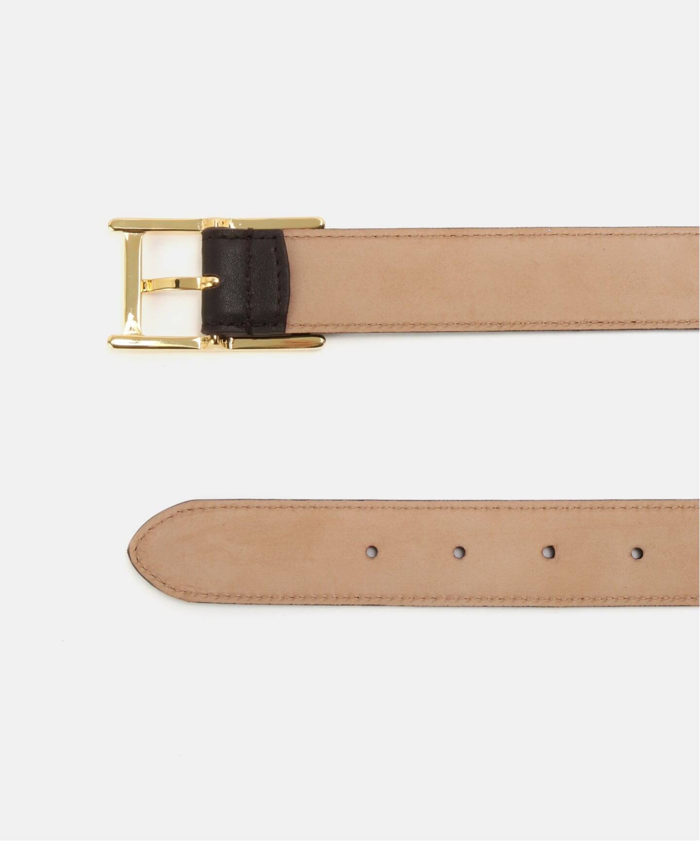 【新品】ATELIERAMBOISE/アトリエアンボワーズ/ベルト/ブラウン ATELIER AMBOISE (アトリエ アンボワーズ)＞型押しレザーベルト