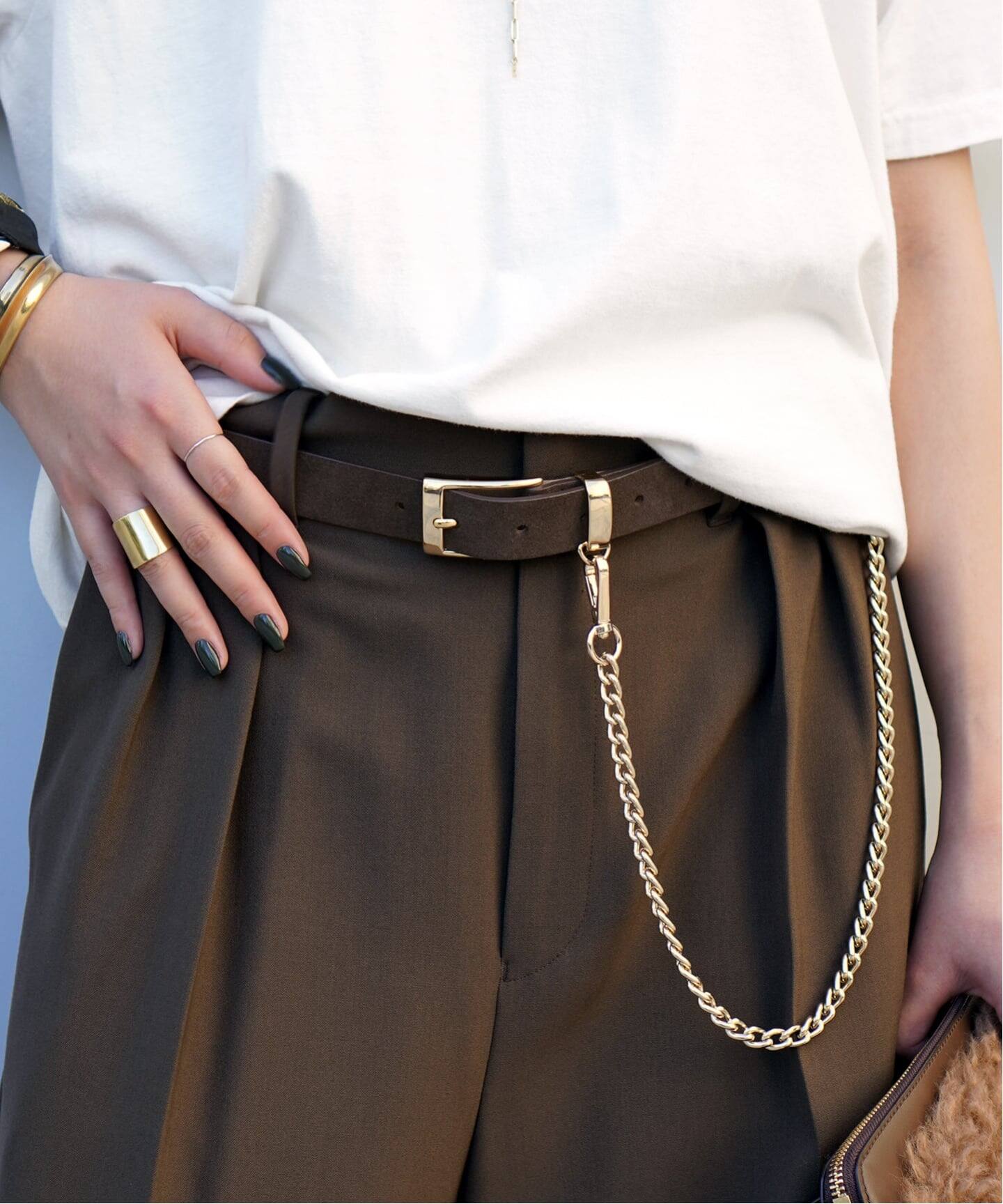 【LEFIJE/レフィエ】別注2wayチェーンレザーベルト AP STUDIO｜【LEFIJE/レフィエ】別注2wayチェーンレザーベルト