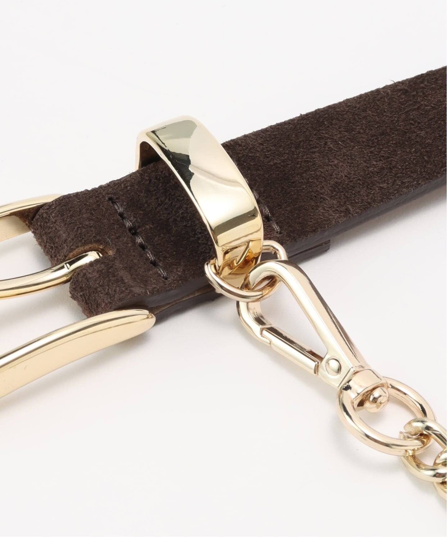 LEFIJE/レフィエ】別注2wayチェーンスエードベルト（ベルト