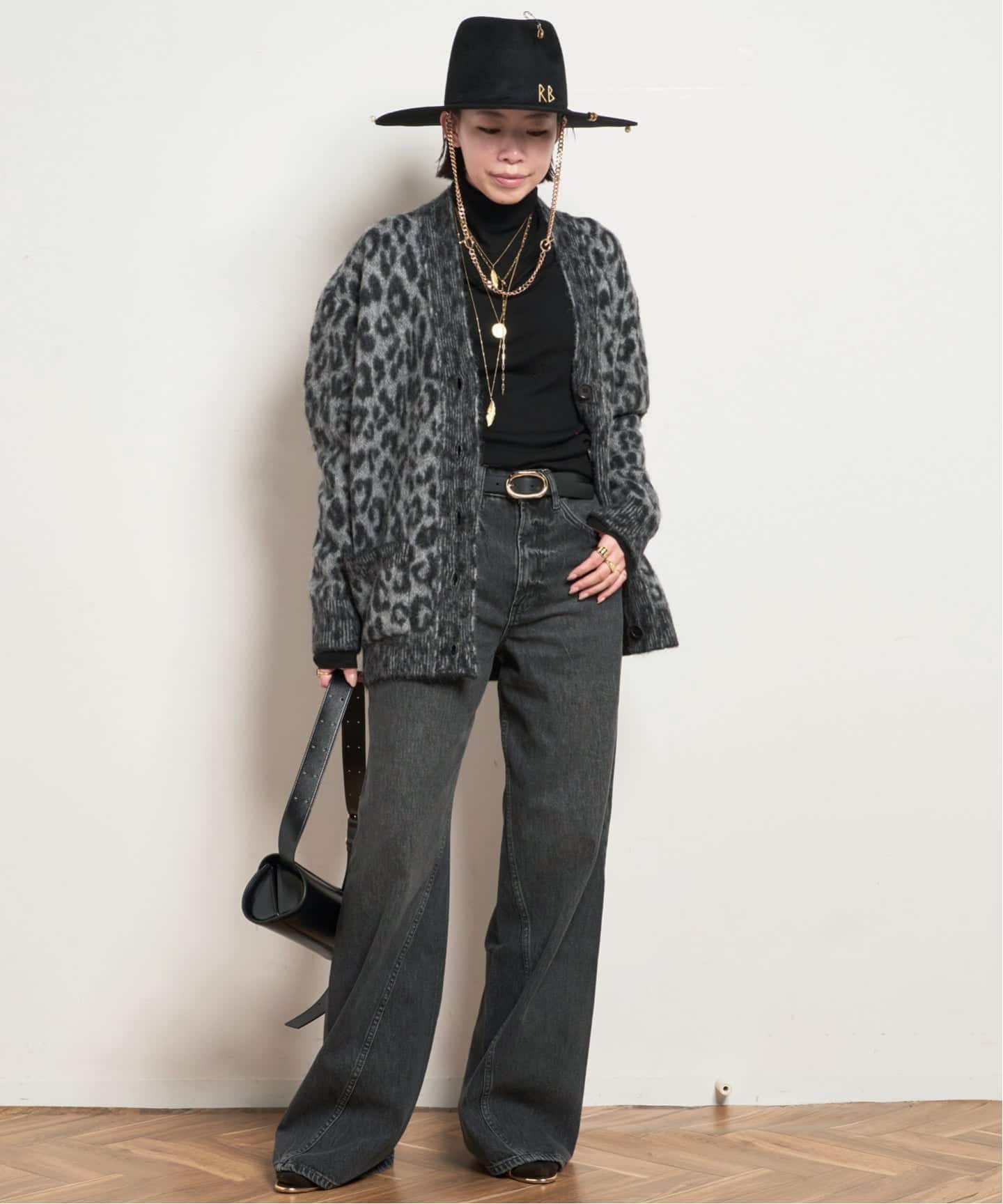 ANINE BING/アニン ビン】SMALL SIGNATURE LINK BELT（ベルト）｜AP