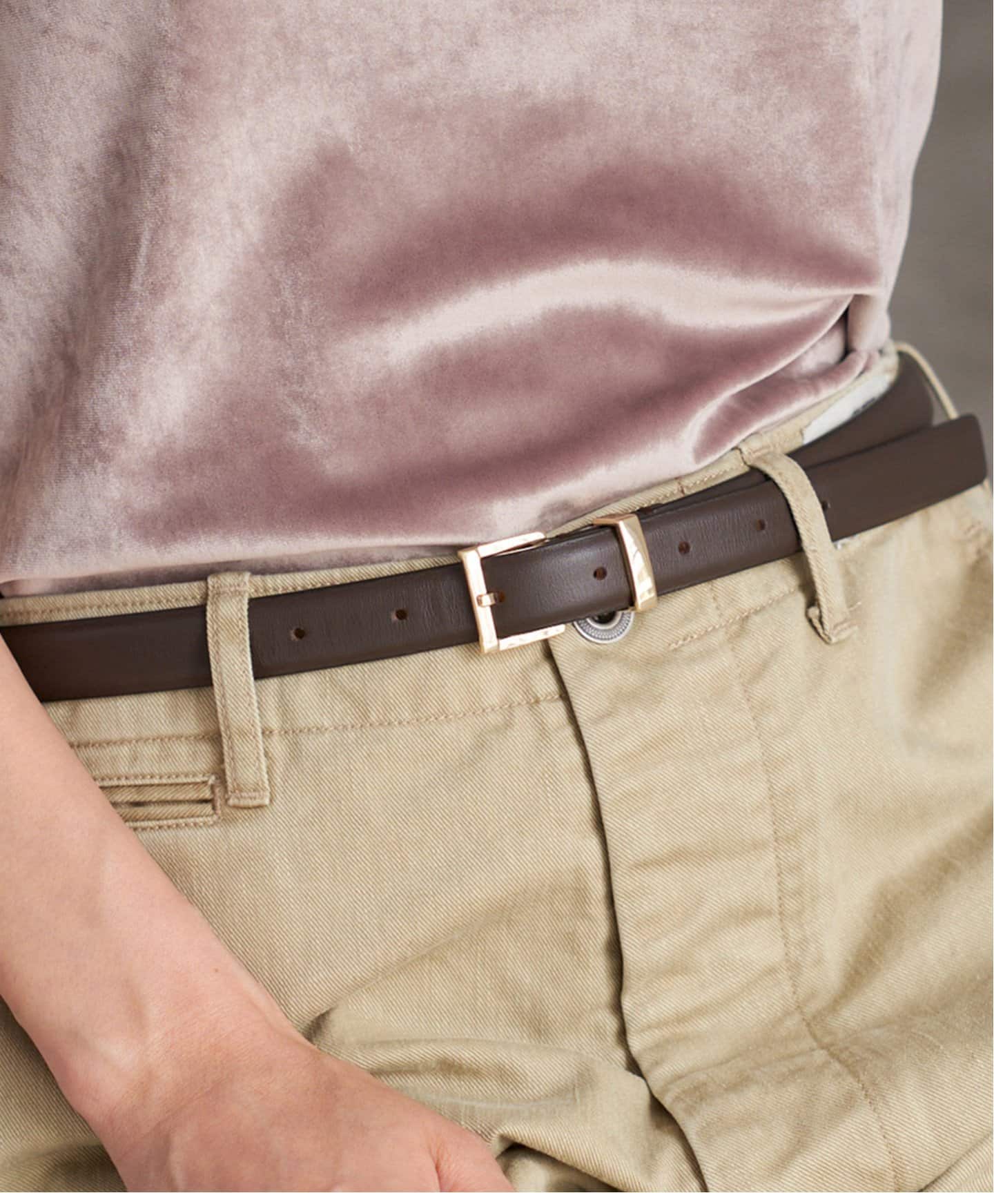 IENA❗️イエナ　マヌエラ　レザーゴールドバックルベルト　レディース　プラージュ MANUELA/マヌエラ 30mm LEATHER BELT（ベルト）｜IENA（イエナ