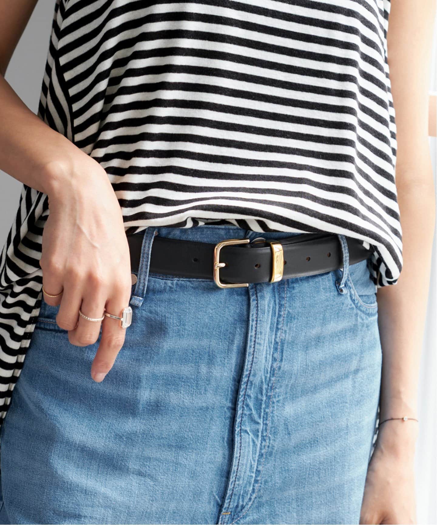 予約》MANUELA/マヌエラ 30mm LEATHER BELT（ベルト）｜IENA